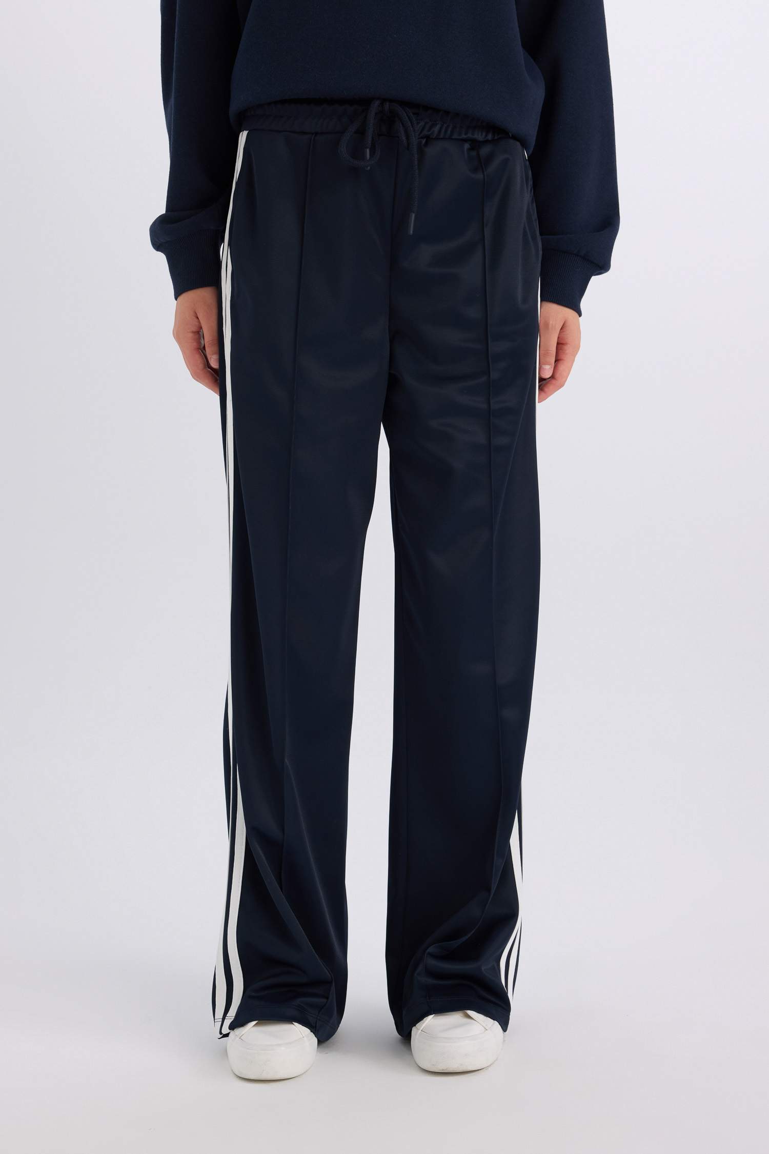 Wide Leg Geniş Paça Beli Lastikli Cepli Uzun Boy Eşofman Altı