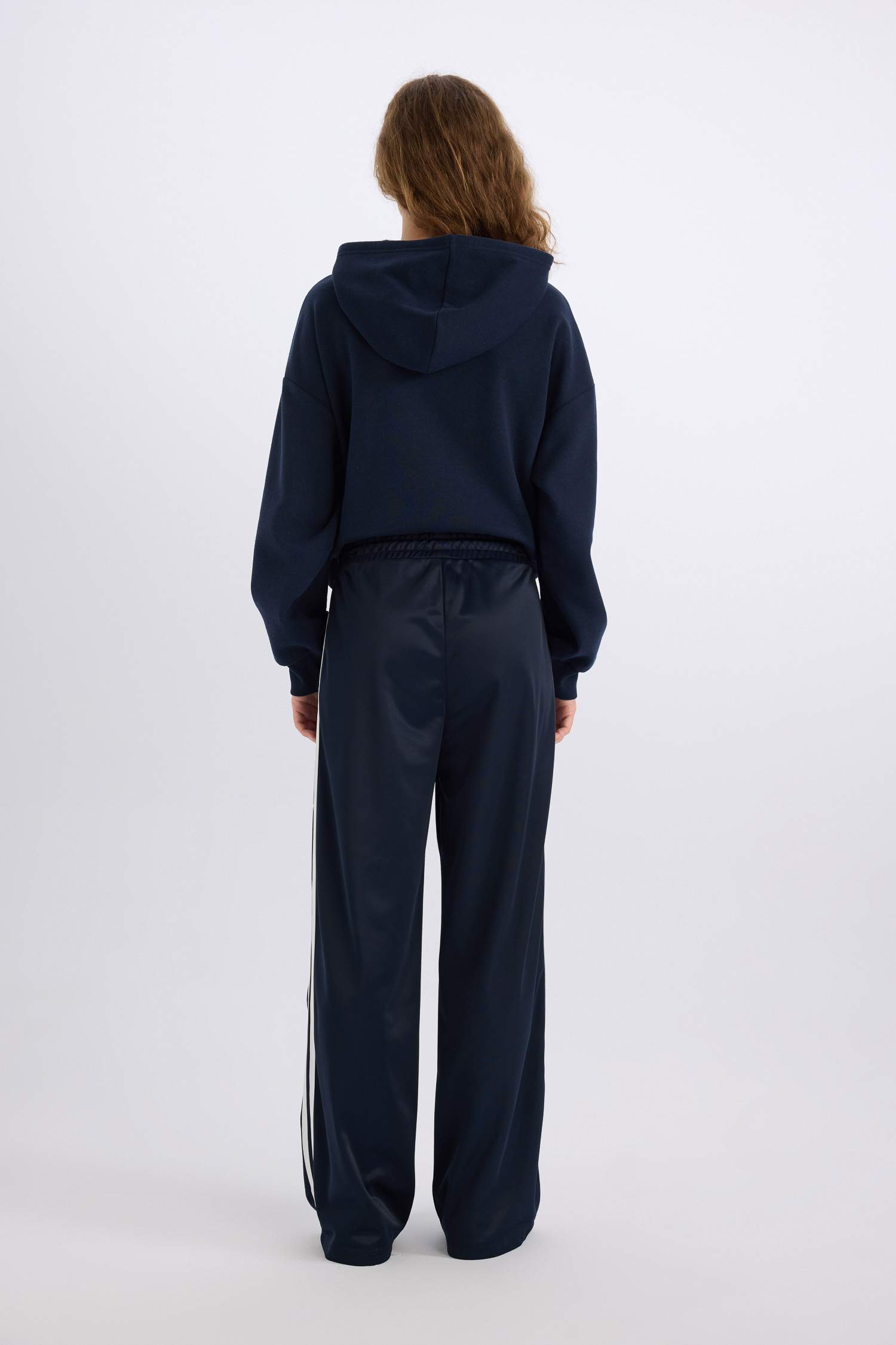 Wide Leg Geniş Paça Beli Lastikli Cepli Uzun Boy Eşofman Altı