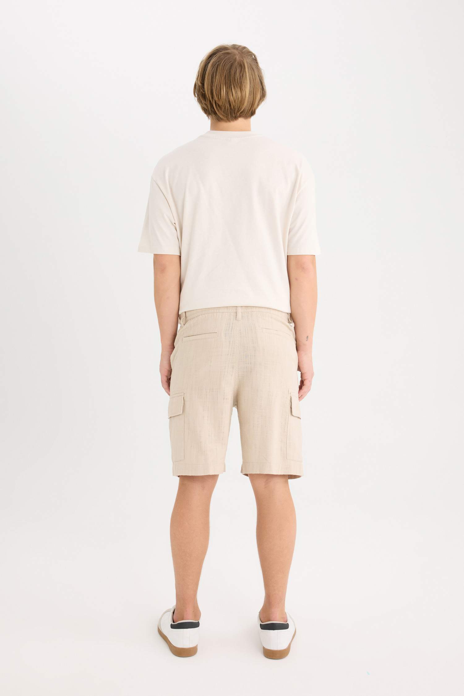 Regular Cargo Cotton Bermuda Shorts