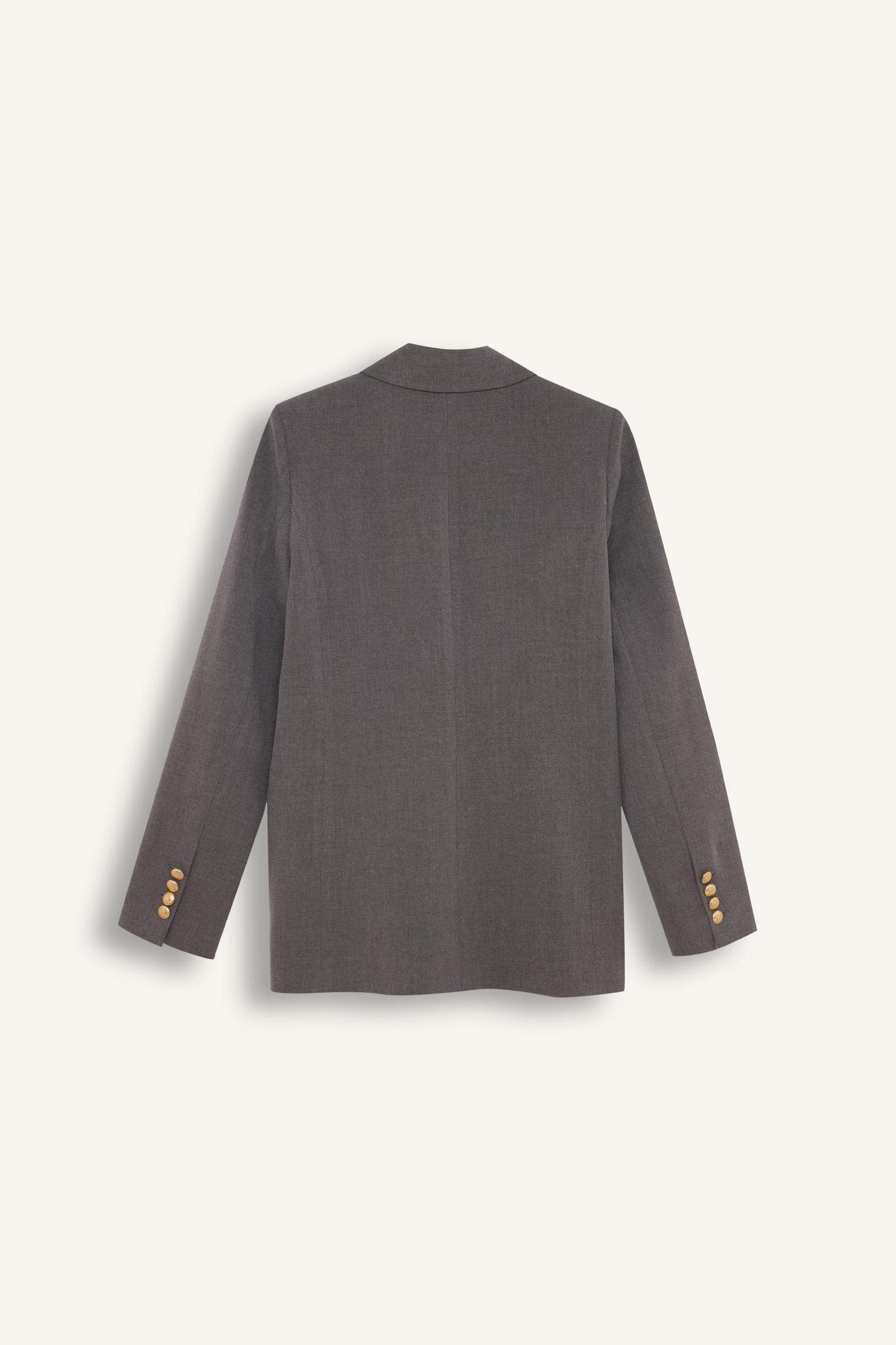 Sorbe x DeFacto Kruvaze Yaka Basic Düz Düğmeli Blazer Ceket