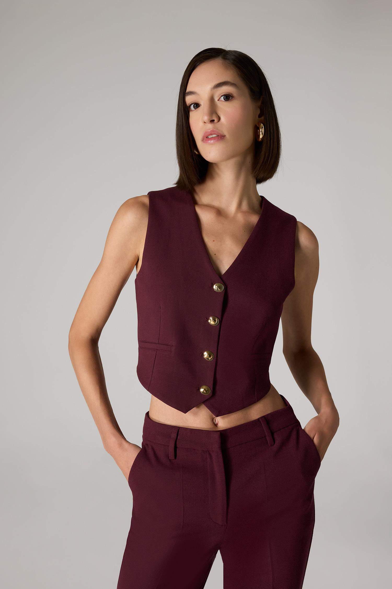 Sorbe x DeFacto Regular Fit V Yaka Düğmeli Blazer Yelek