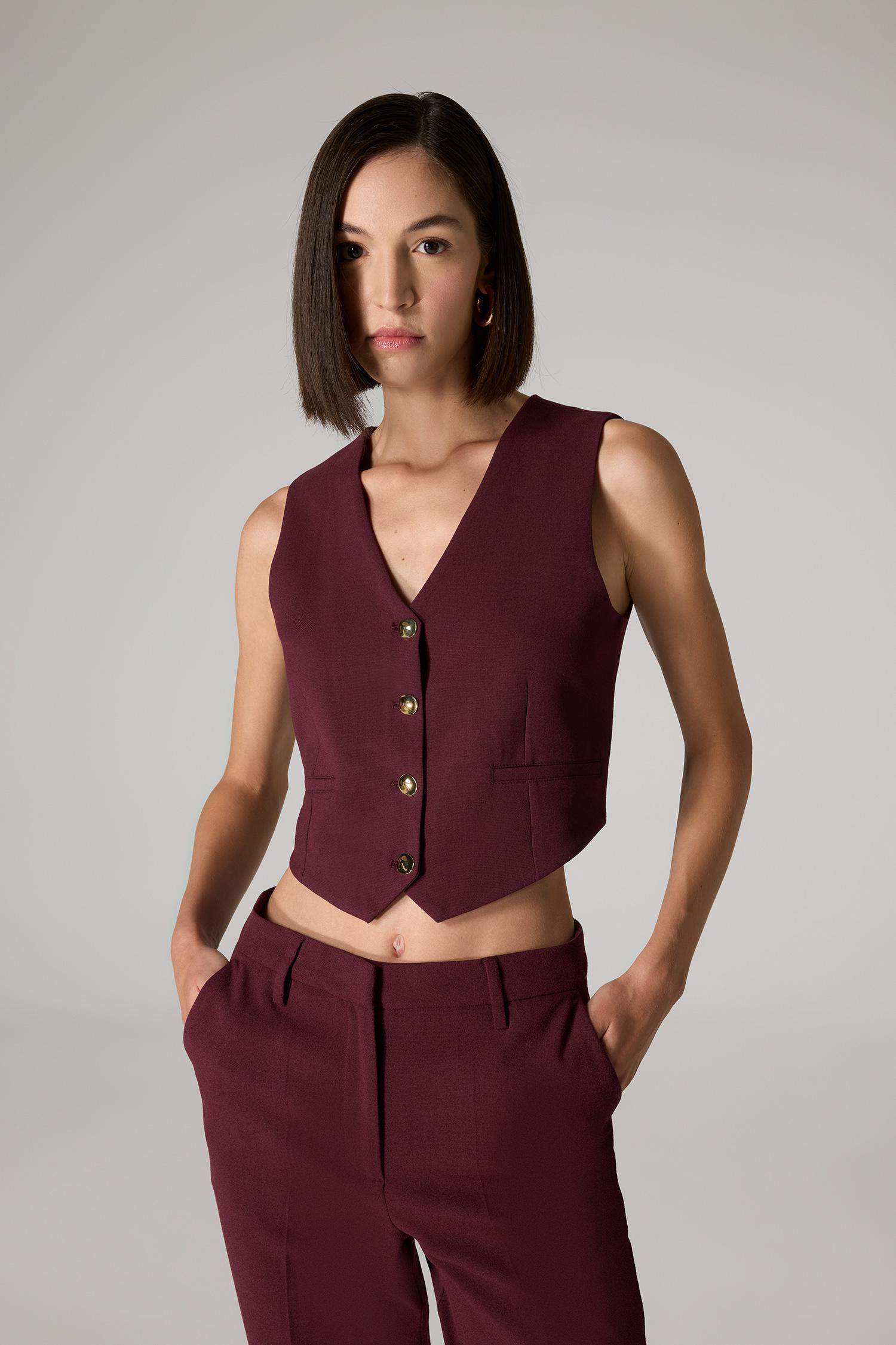 Sorbe x DeFacto Regular Fit V Yaka Düğmeli Blazer Yelek