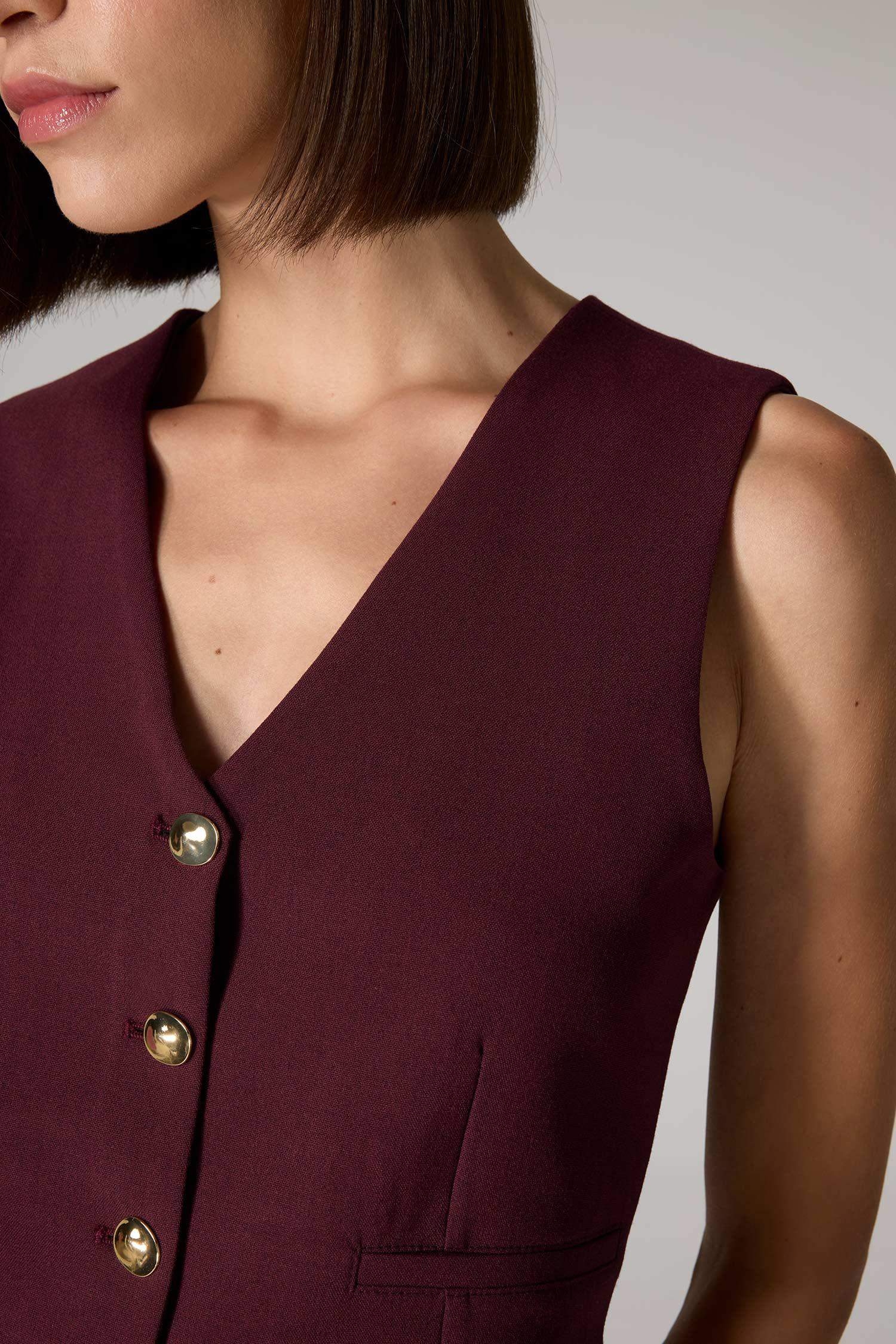 Sorbe x DeFacto Regular Fit V Yaka Düğmeli Blazer Yelek