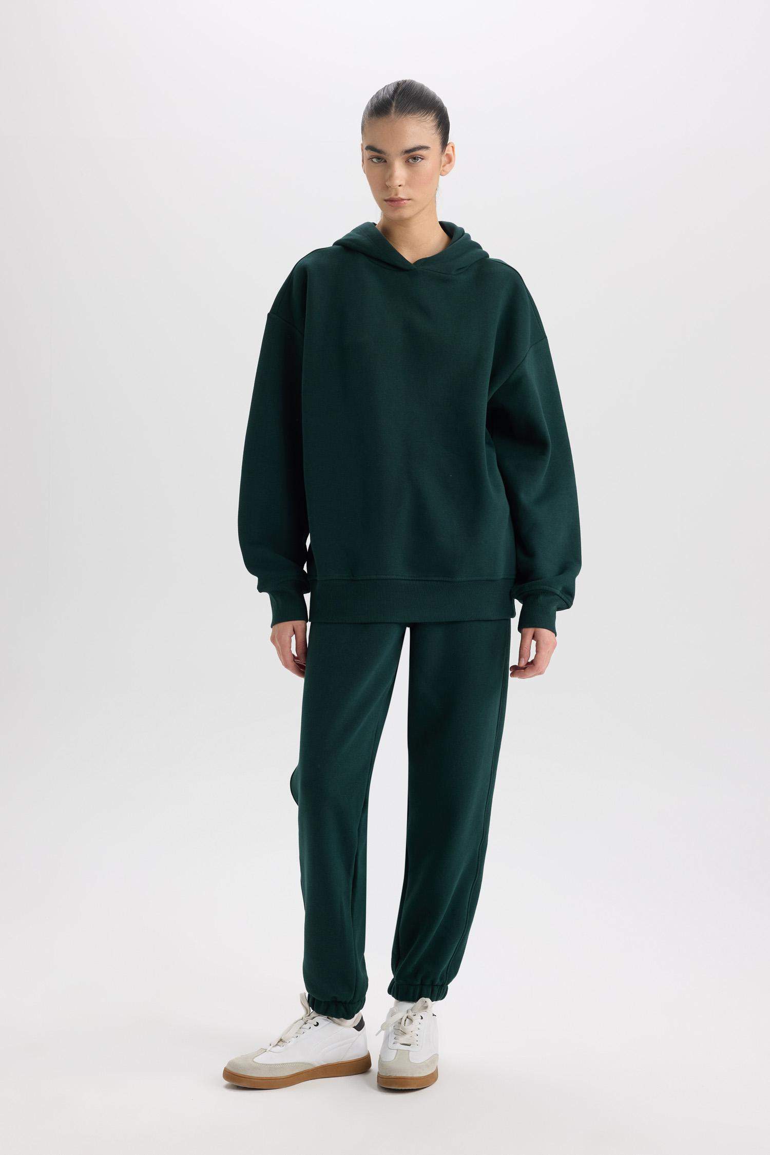 Standart Boy Jogger Kalın Eşofman Altı Basic Düz Beli Paçası Lastikli Cepli