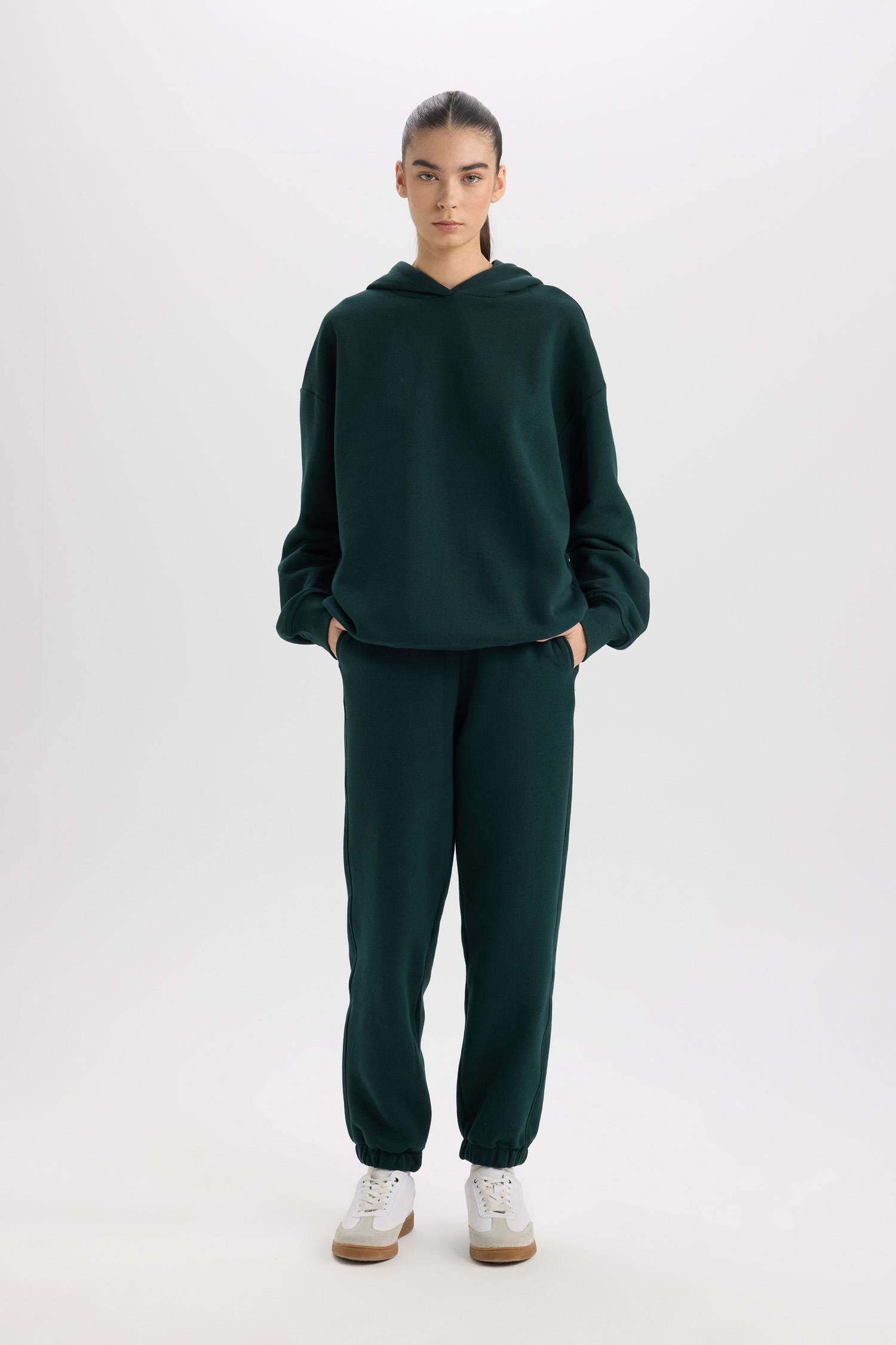 Standart Boy Jogger Kalın Eşofman Altı Basic Düz Beli Paçası Lastikli Cepli