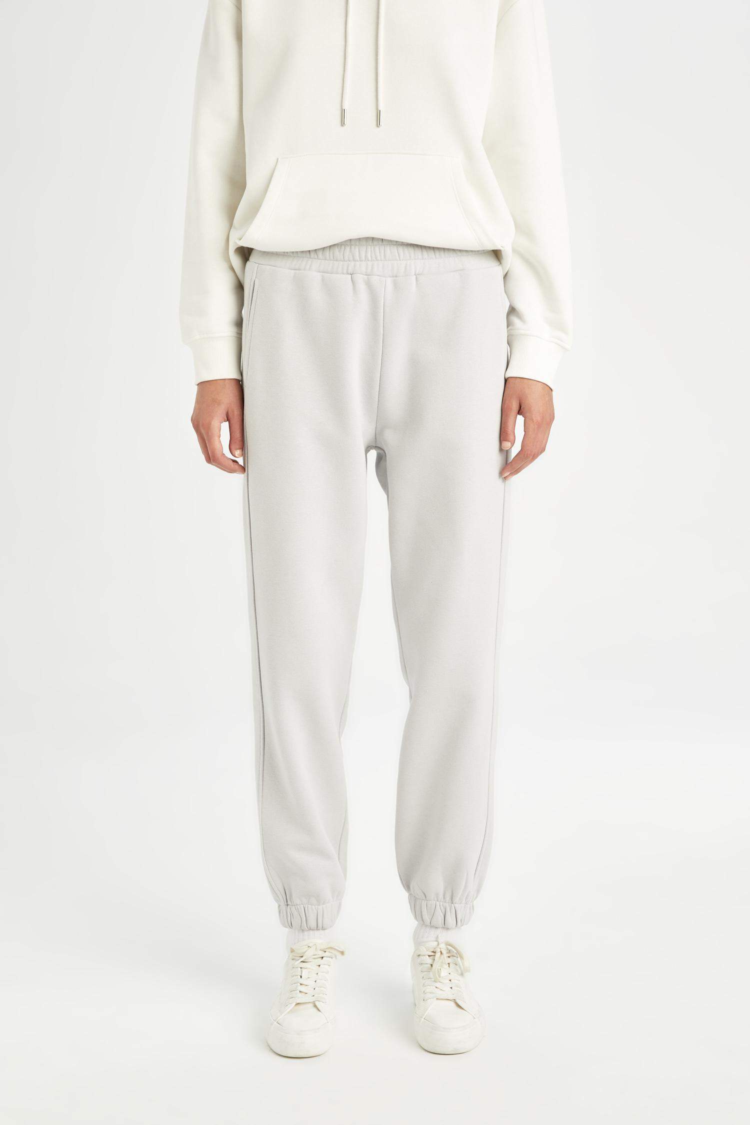 Standart Boy Jogger Kalın Kışlık Eşofman Altı Basic Düz Beli Paçası Lastikli Cepli