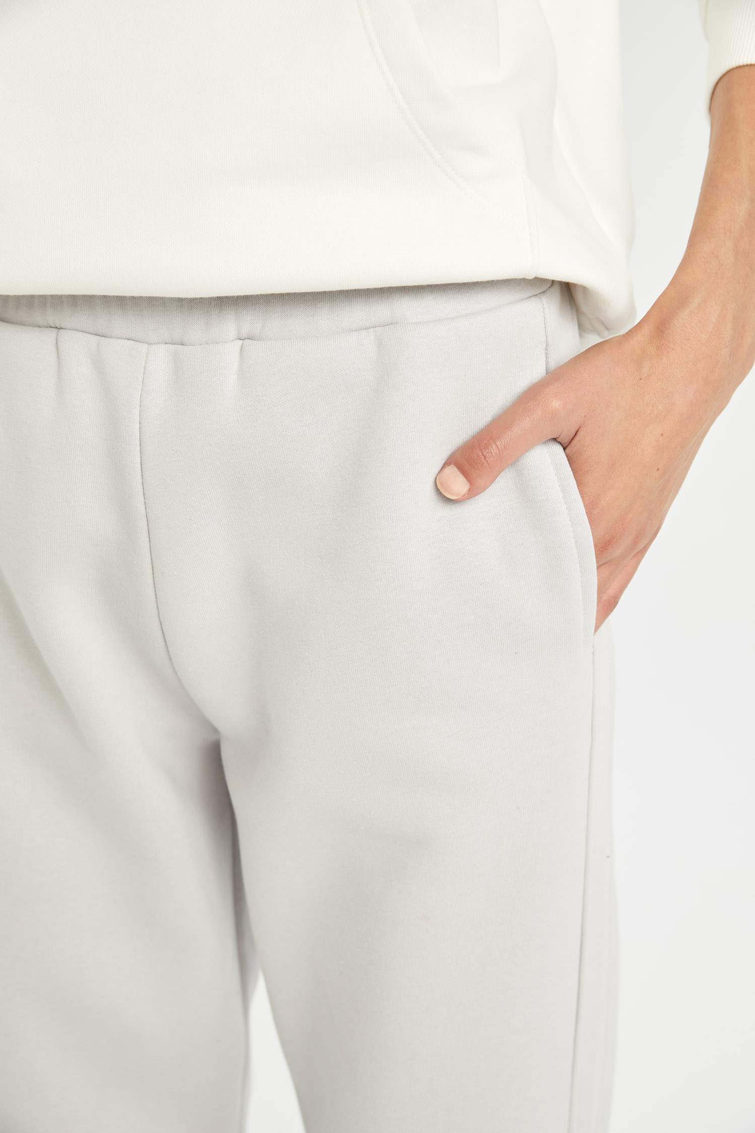 Standart Boy Jogger Kalın Kışlık Eşofman Altı Basic Düz Beli Paçası Lastikli Cepli