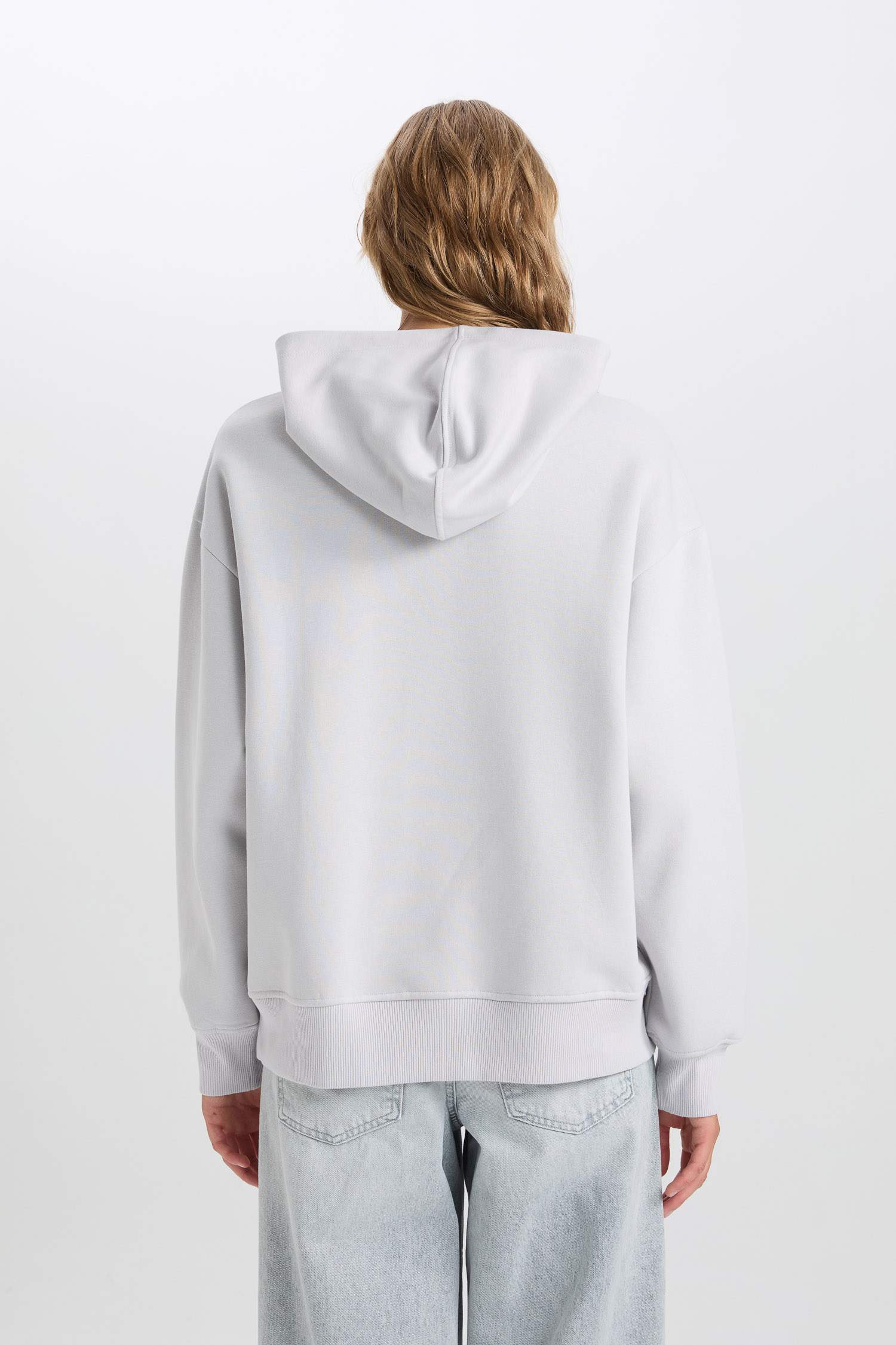 Sweat à capuche basique à Coupe décontractée