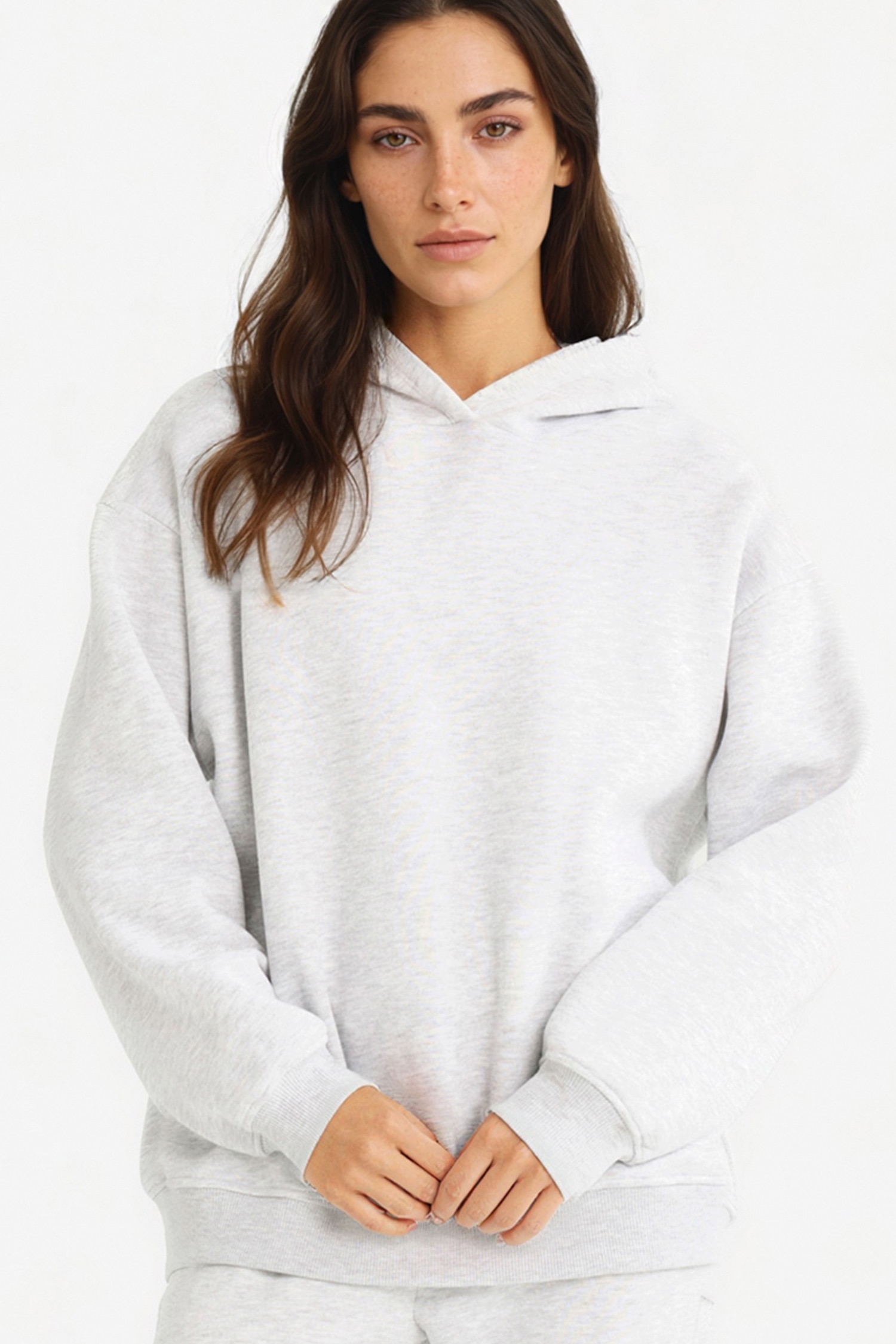 DeFacto Relax Fit Kapüşonlu Basıc Kalın Sweatshirt