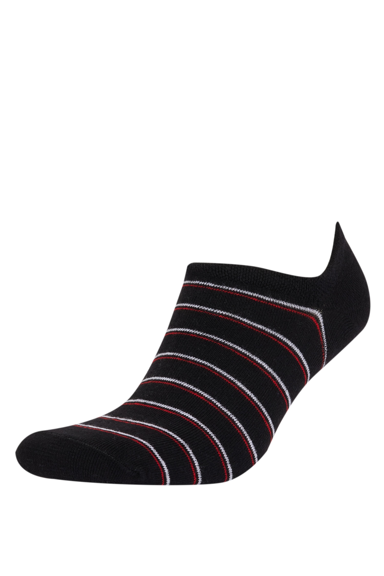 شرابات سنيكرز رجالي قطن مخطط - 3 قطع