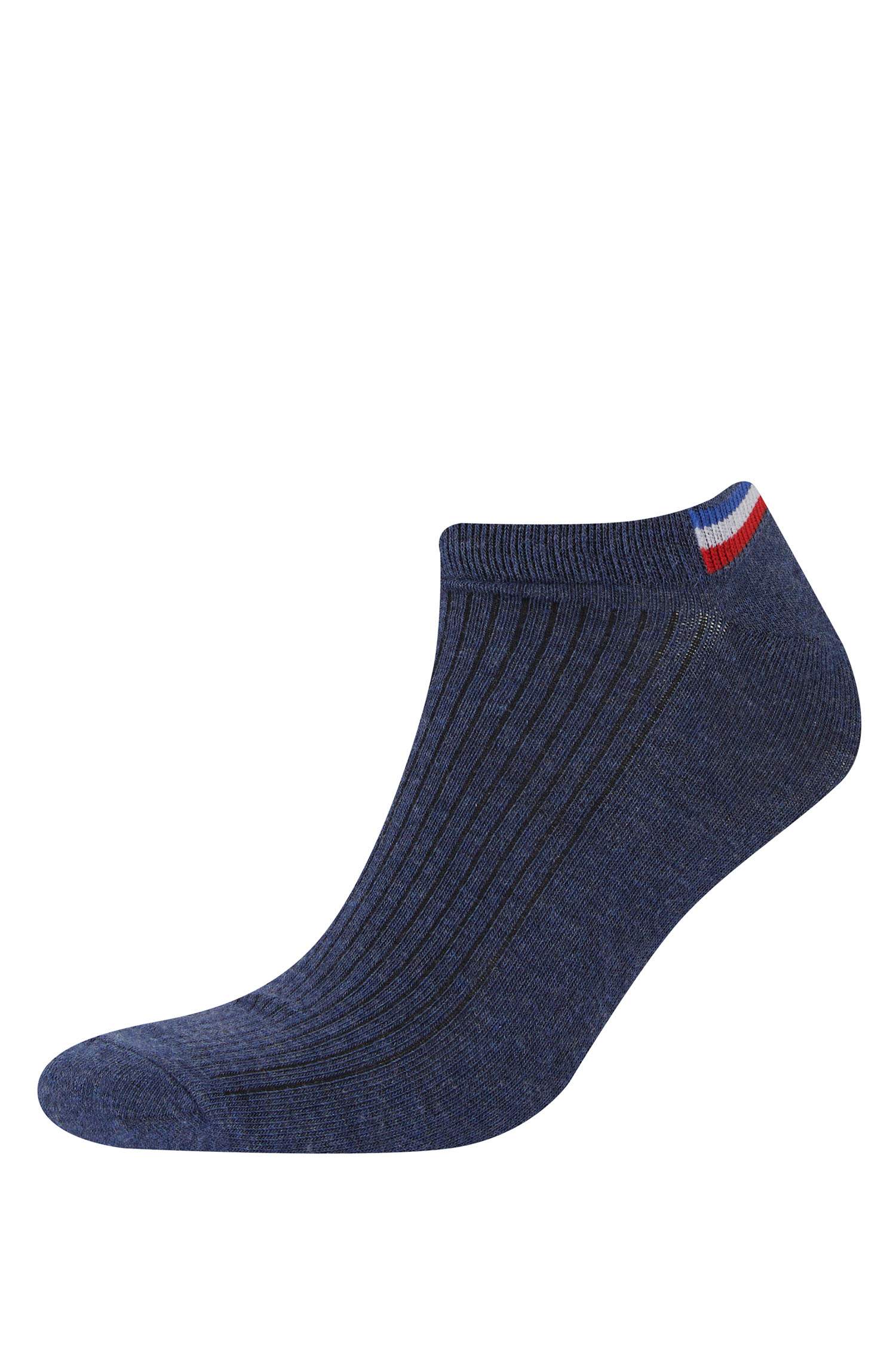 Erkek 3'lü Pamuklu Patik Çorap