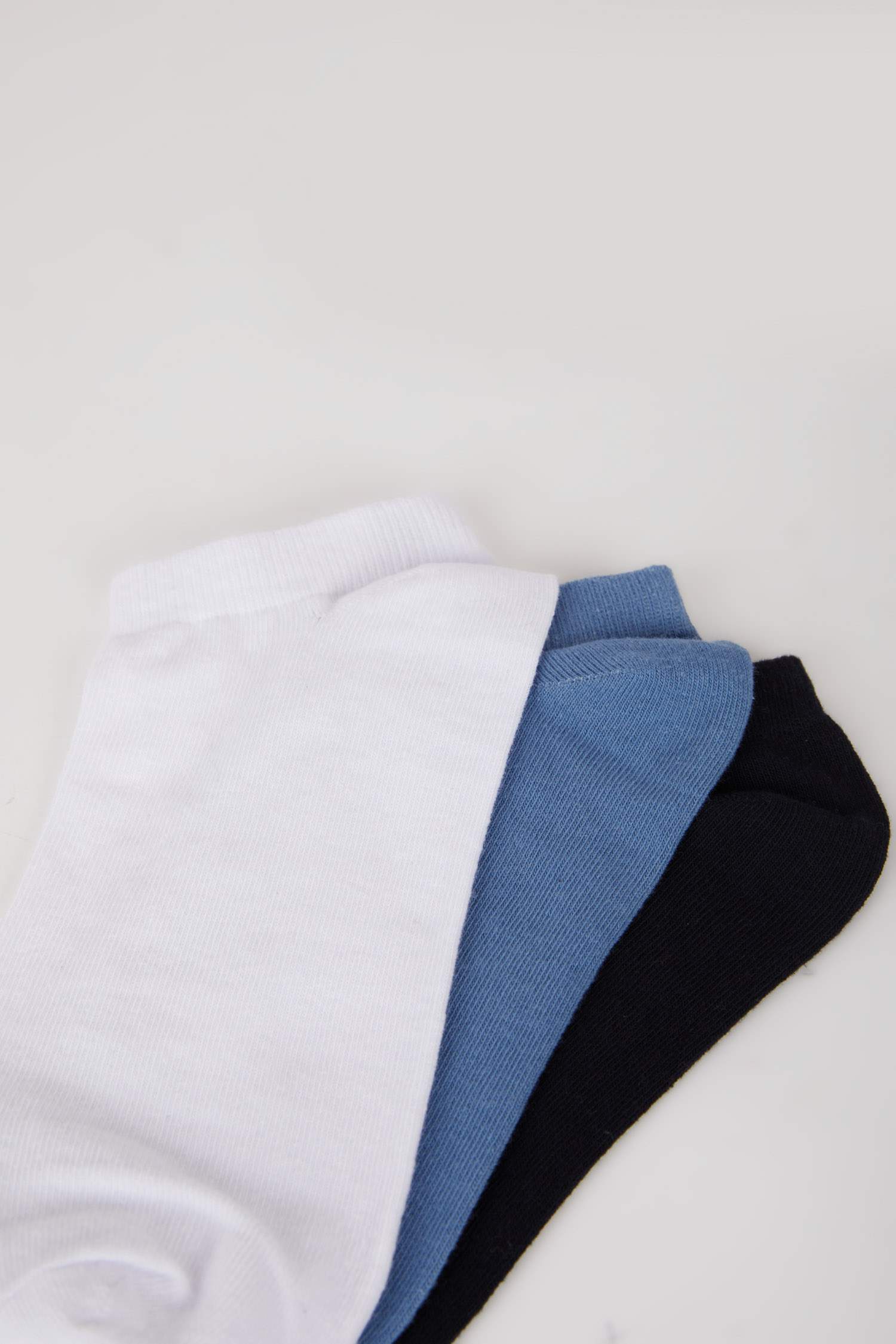 Erkek 3'lü Pamuklu Patik Çorap