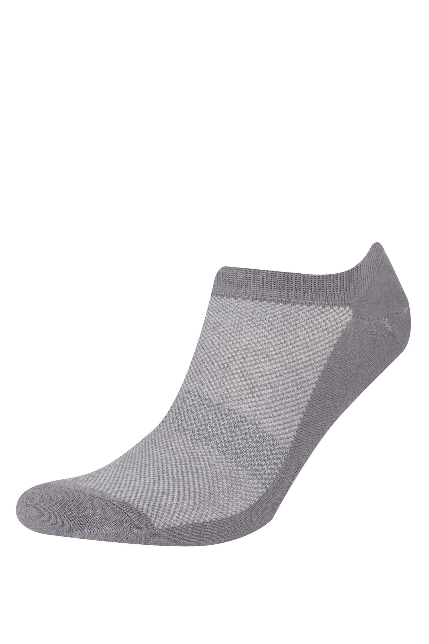 Erkek 3'lü Pamuklu Sneaker Çorap