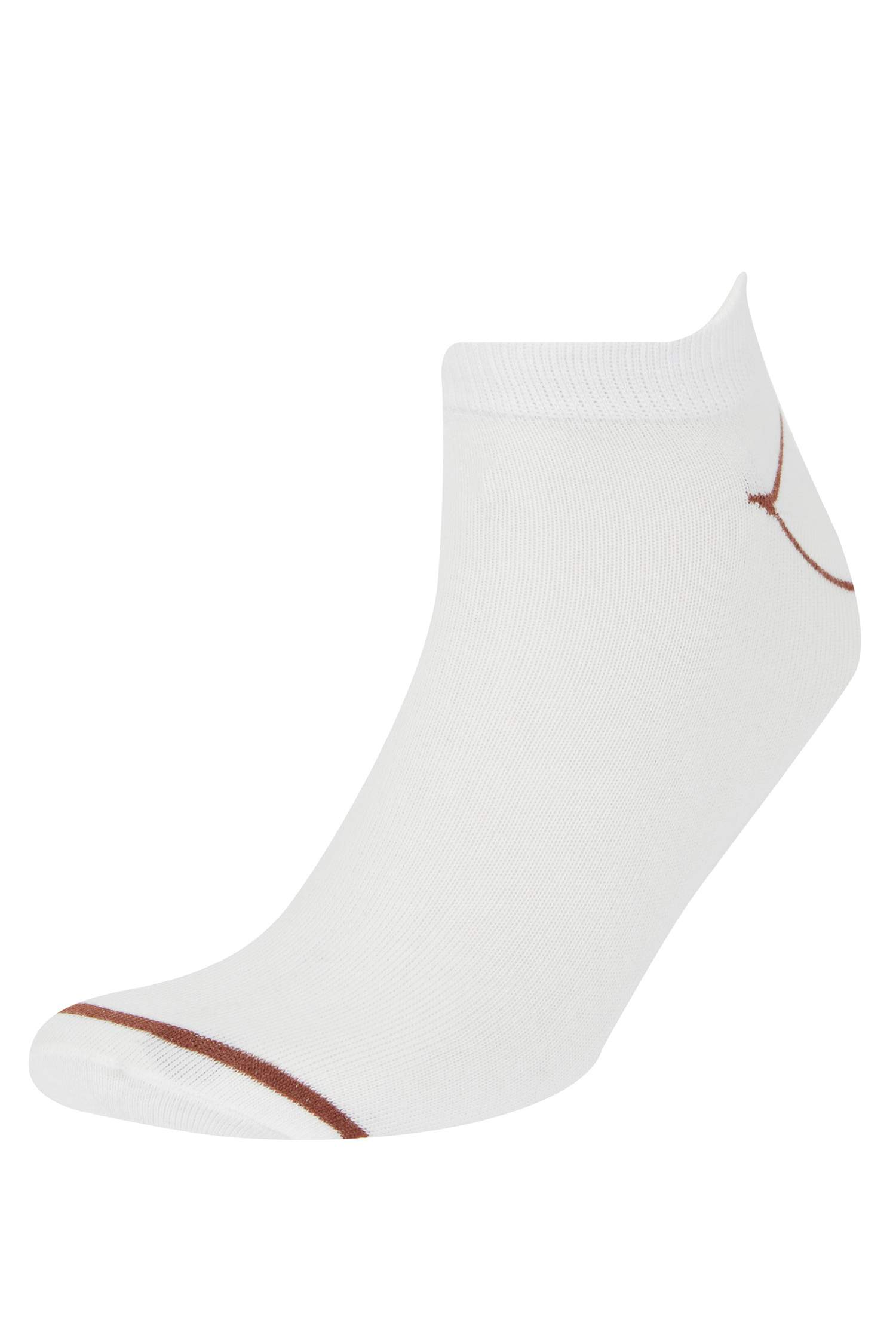 Man Striped 5 Piece Short Socks