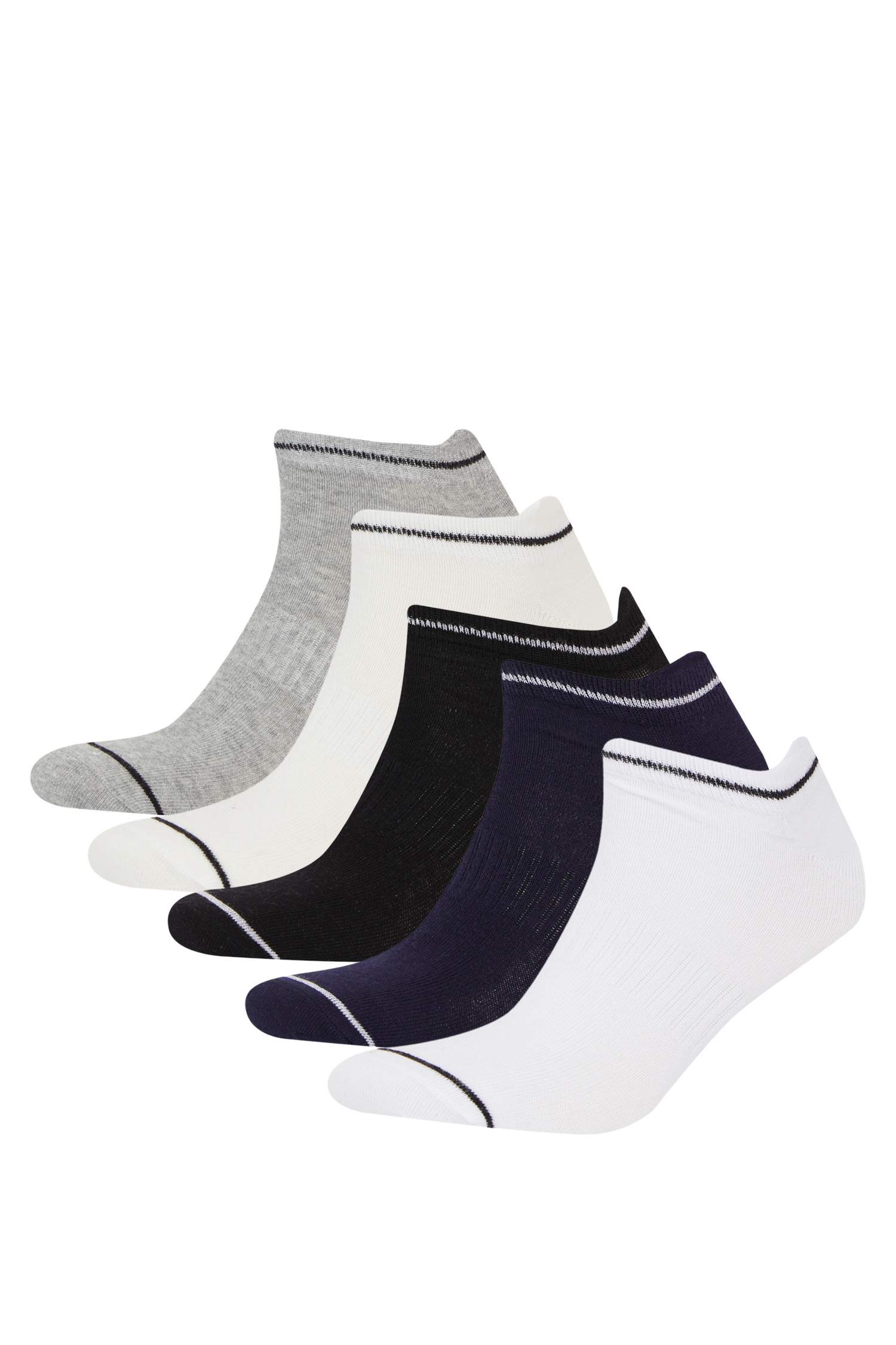 Erkek 5'li Pamuklu Patik Çorap