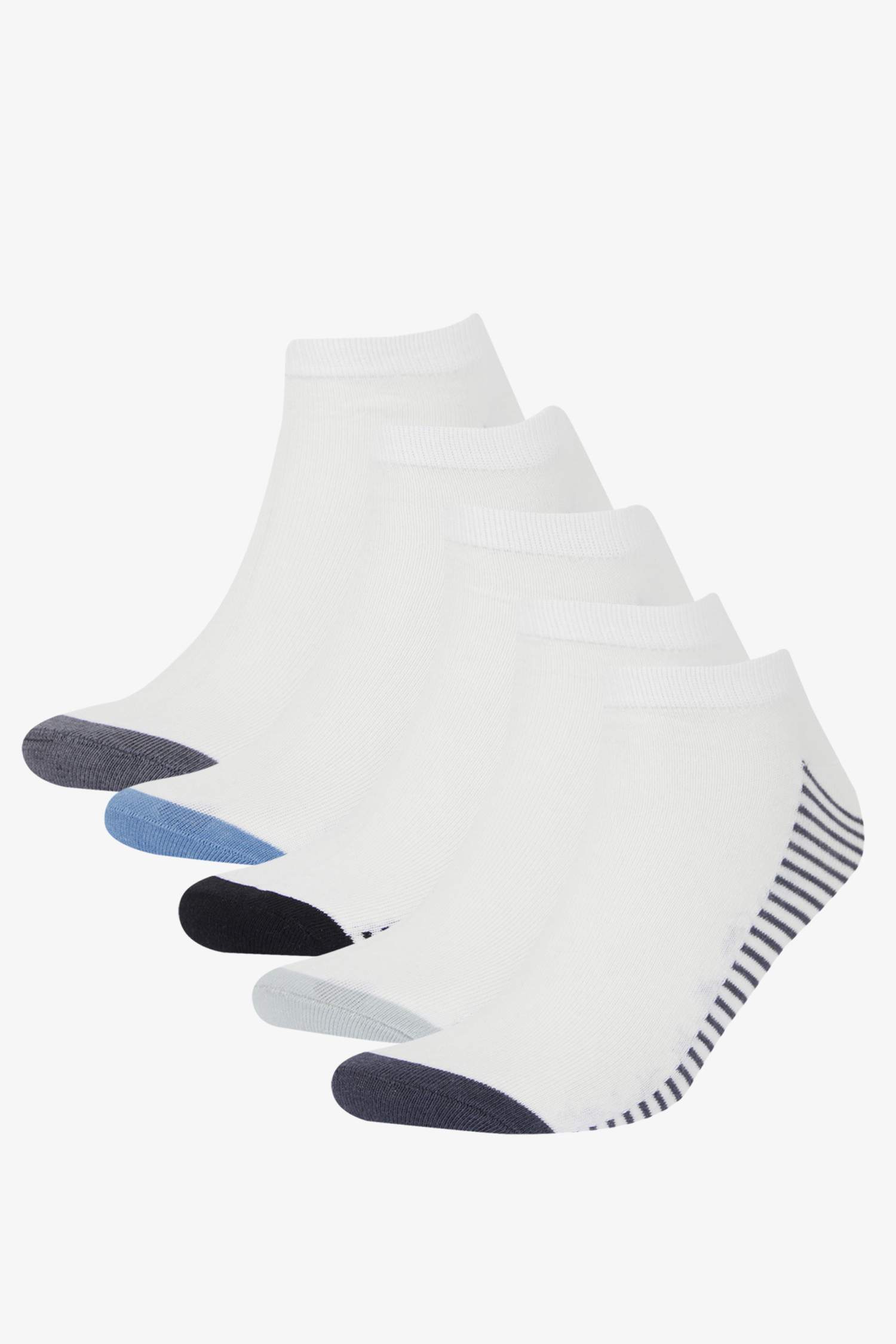 Erkek 5'li Pamuklu Patik Çorap