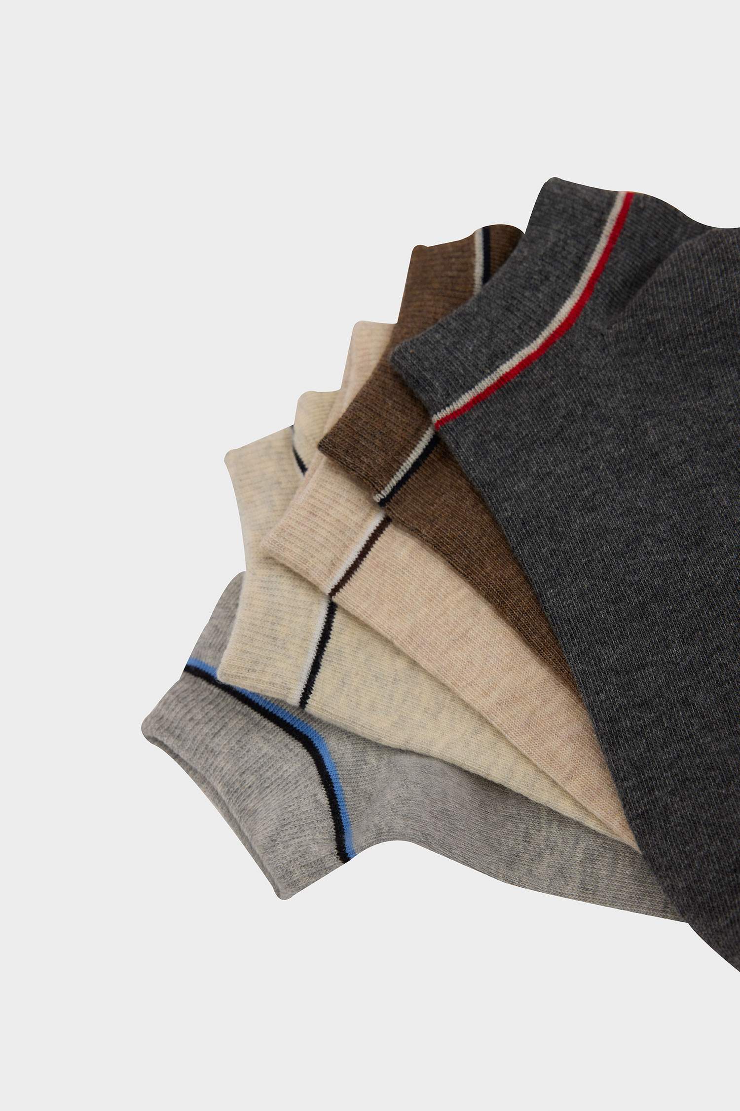 Erkek 5'li Pamuklu Patik Çorap