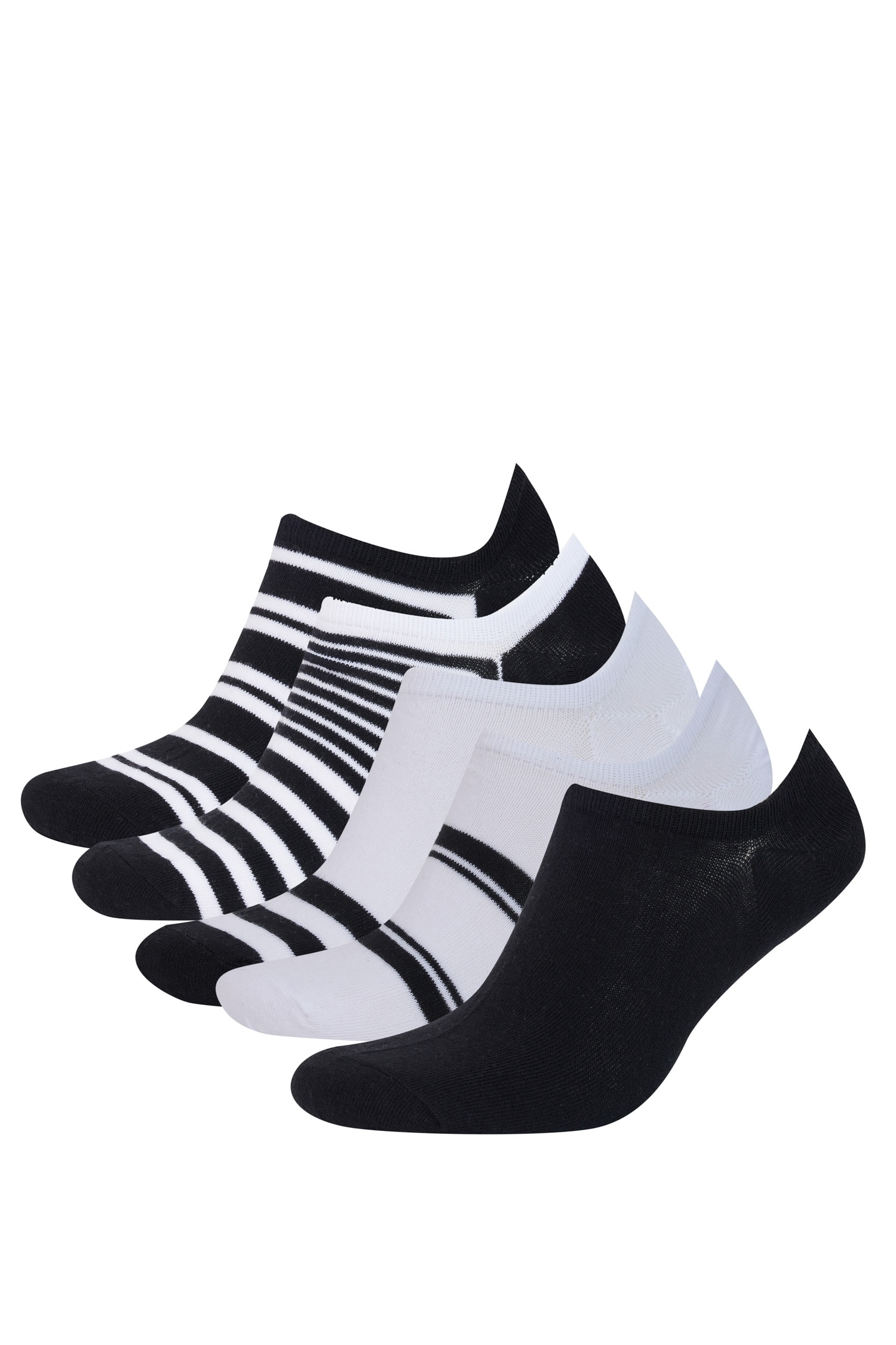 Erkek 5'li Pamuklu Sneaker Çorap