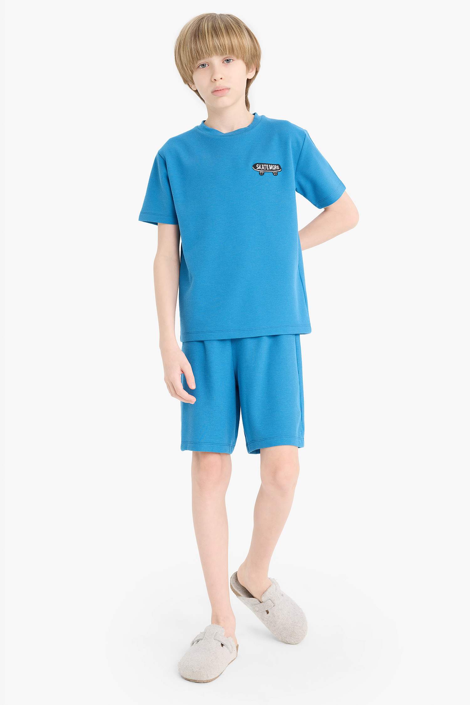 سيت بجامة ولادي وافل قصة عادية - قطعتين