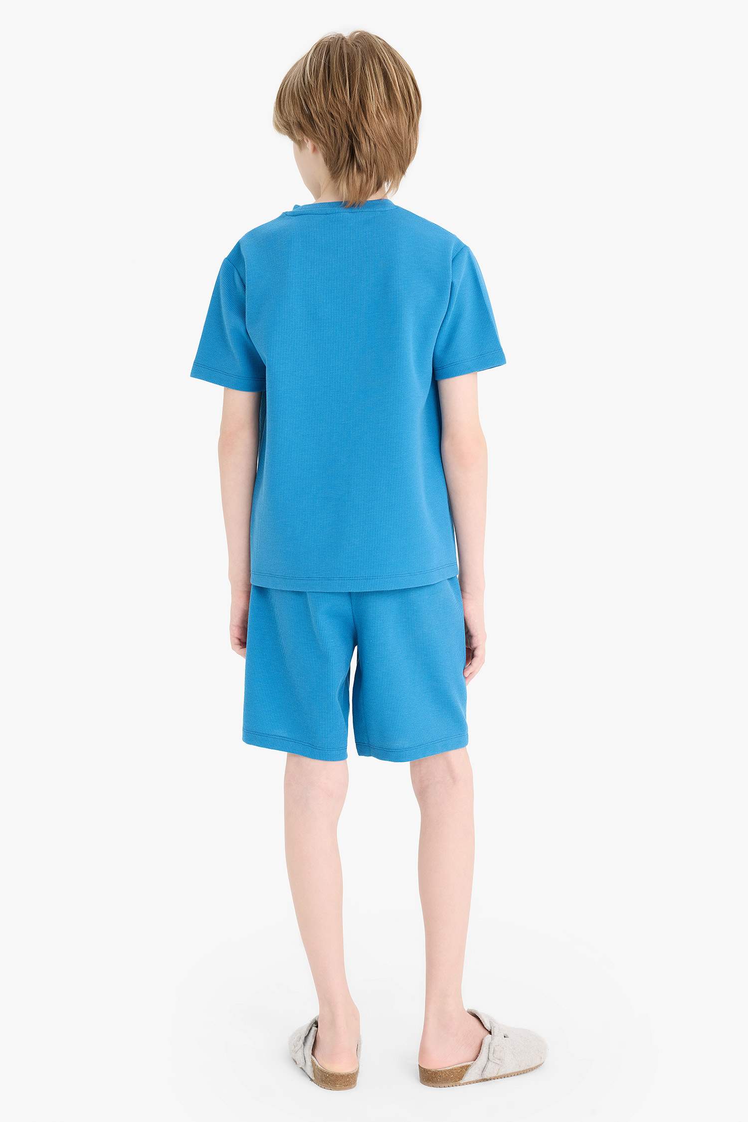 سيت بجامة ولادي وافل قصة عادية - قطعتين