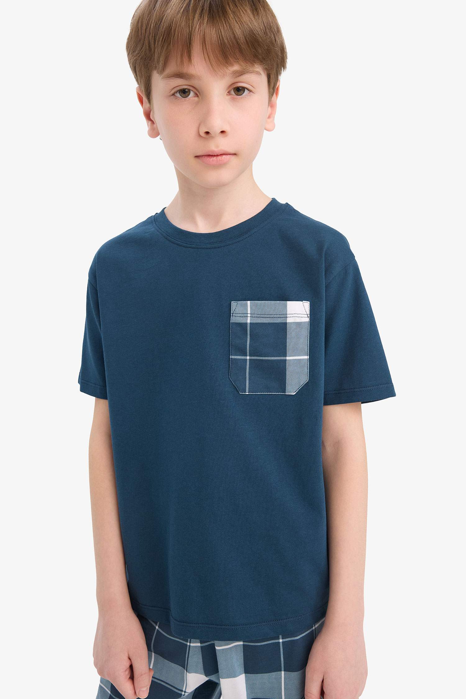 Ensemble Pyjama T-shirt et Short à carreaux pour garçon