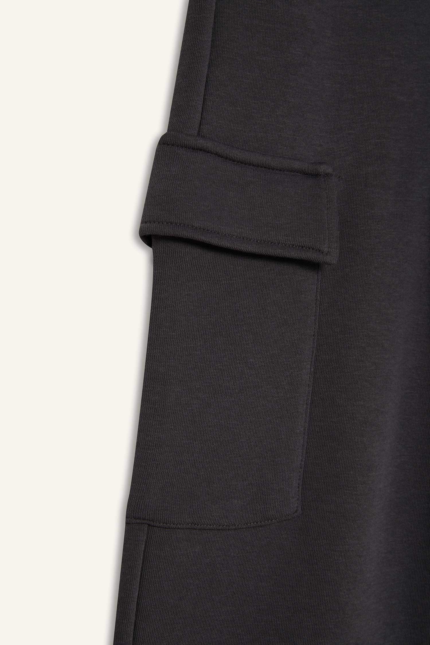 Kız Çocuk Beli Lastikli Kargo Cepli Eşofman Altı