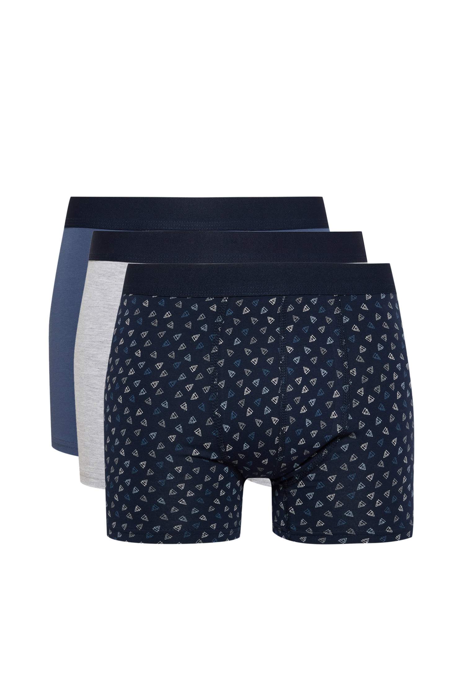 Regular Fit Baskılı 3'lü Boxer