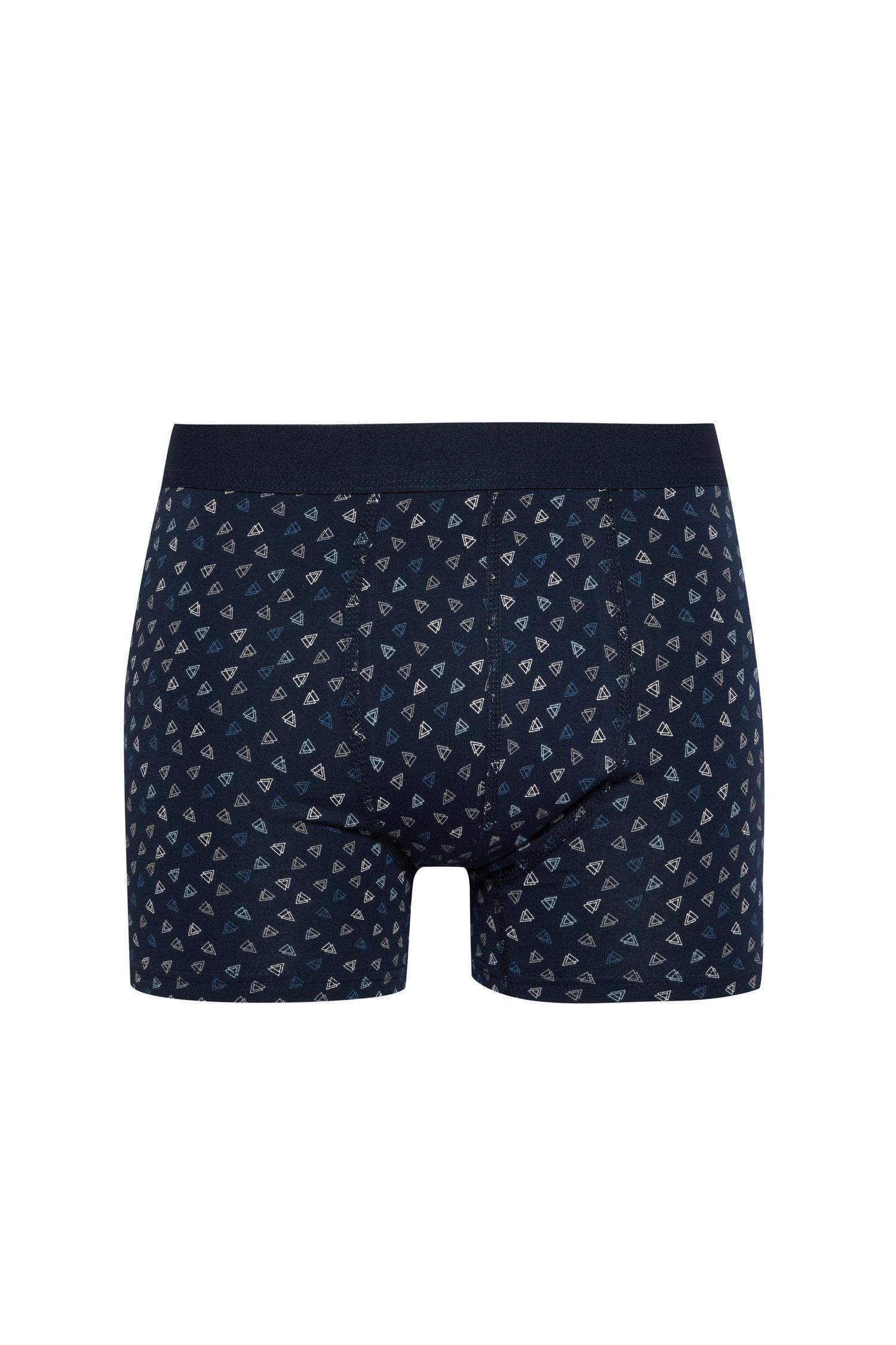 Regular Fit Baskılı 3'lü Boxer