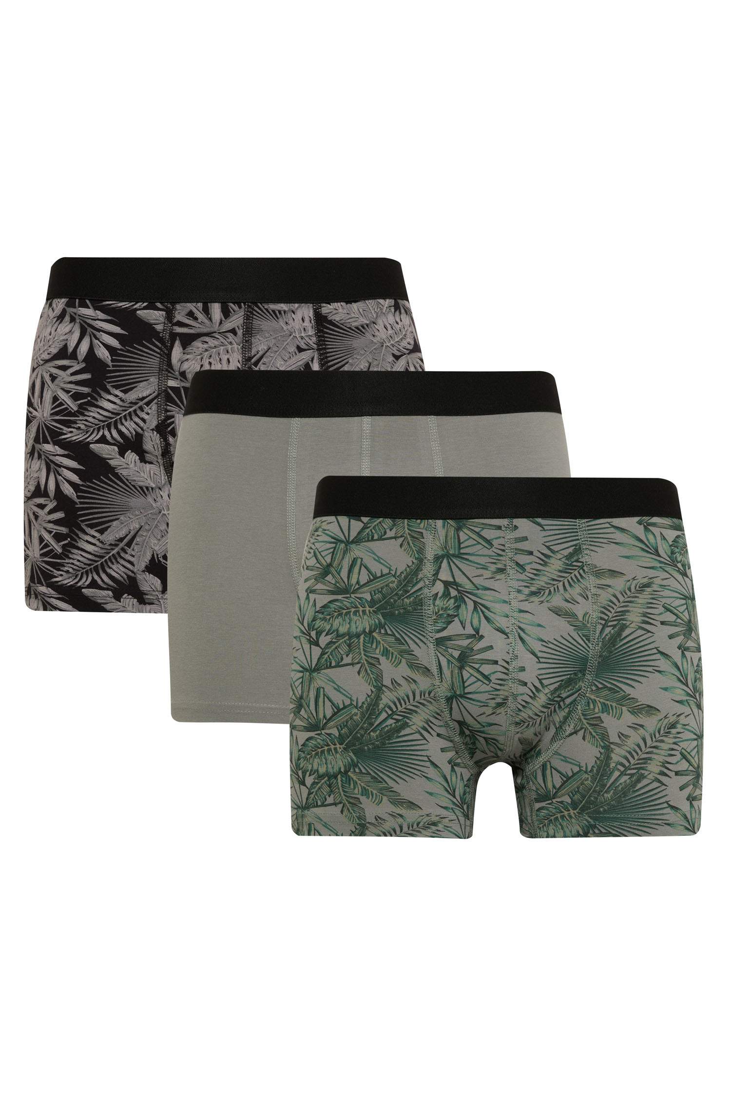 Regular Fıt Baskılı 3'lü Boxer