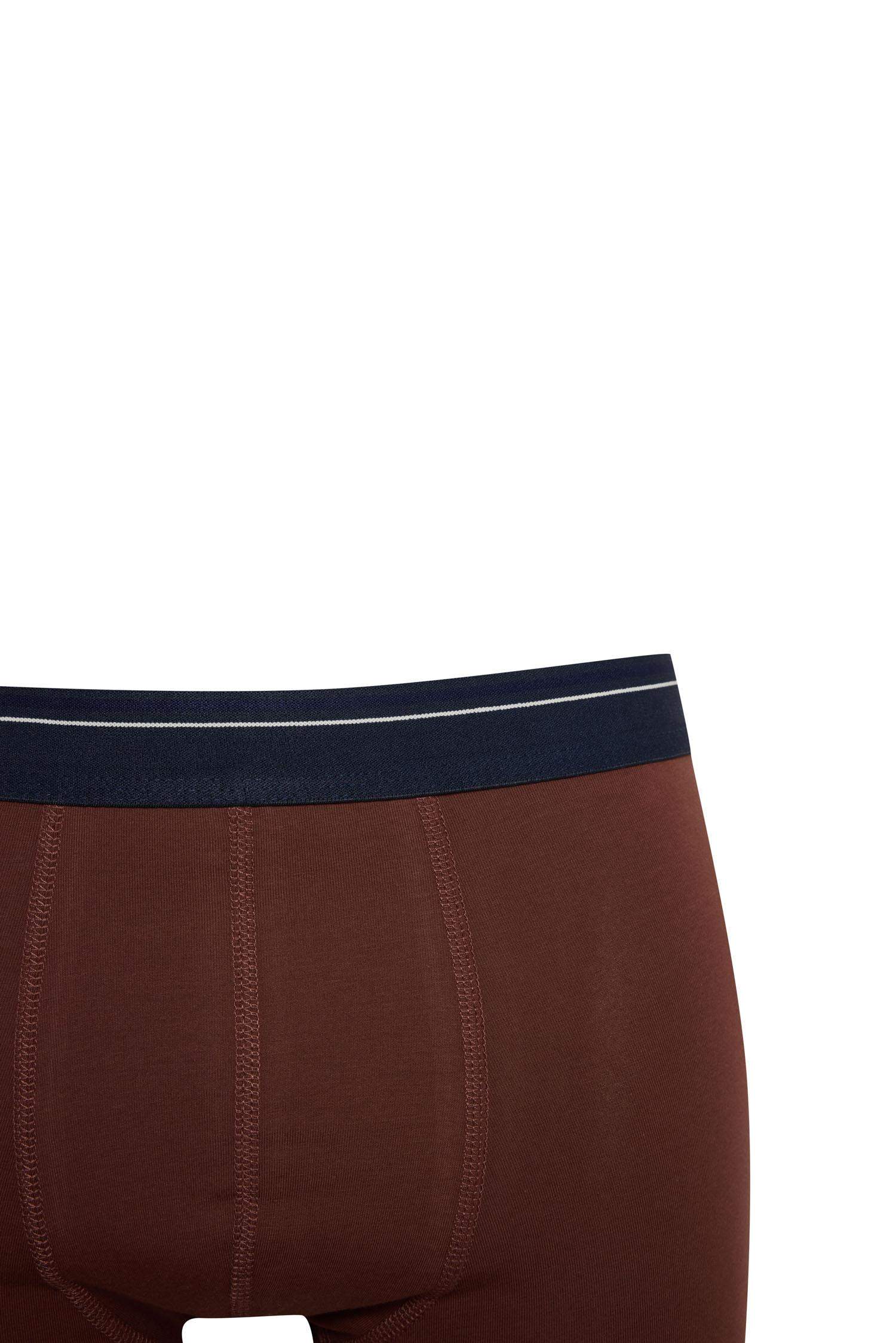 Regular Fit Kareli 3'lü Boxer