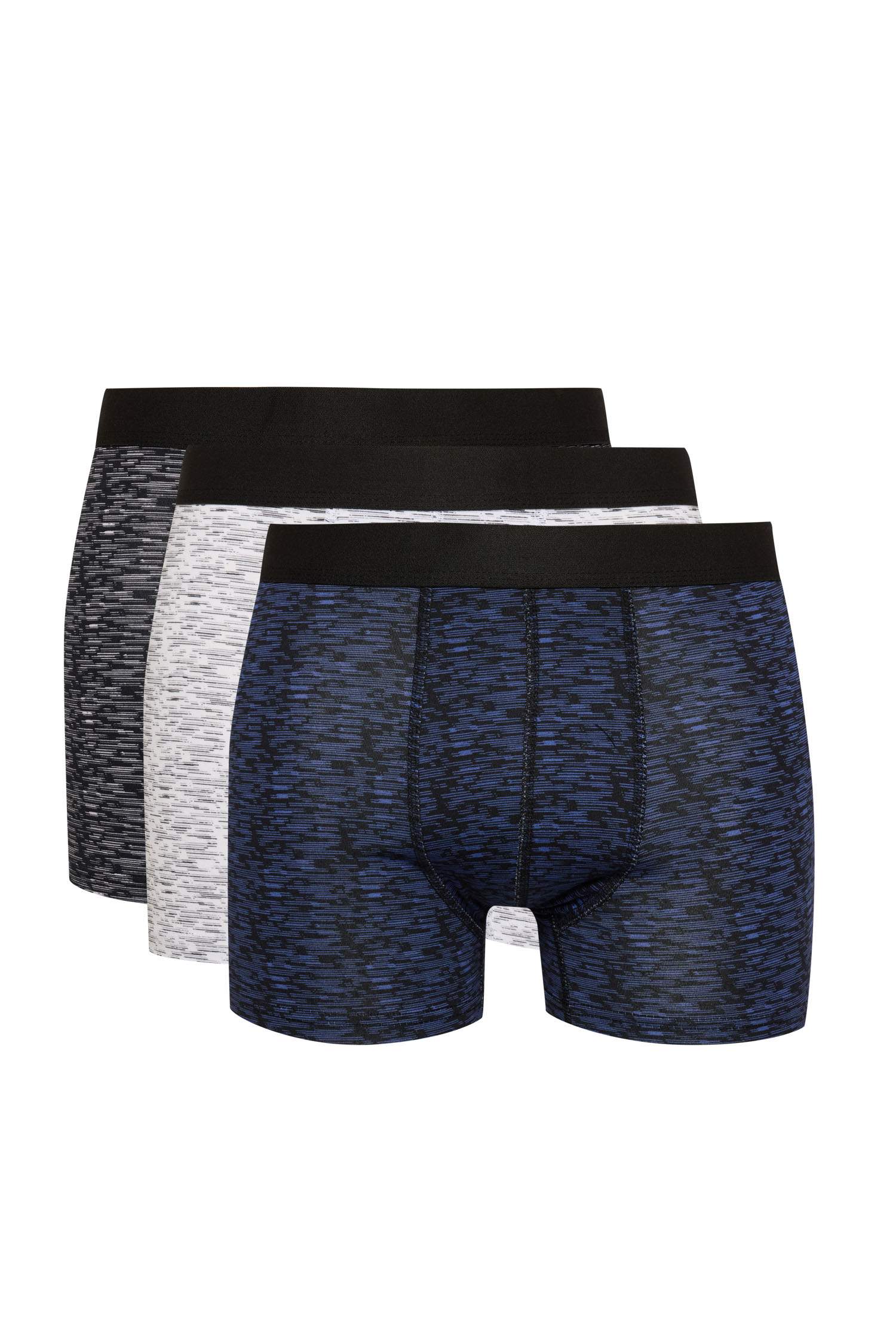 Regular Fit Çizgili 3'lü Boxer