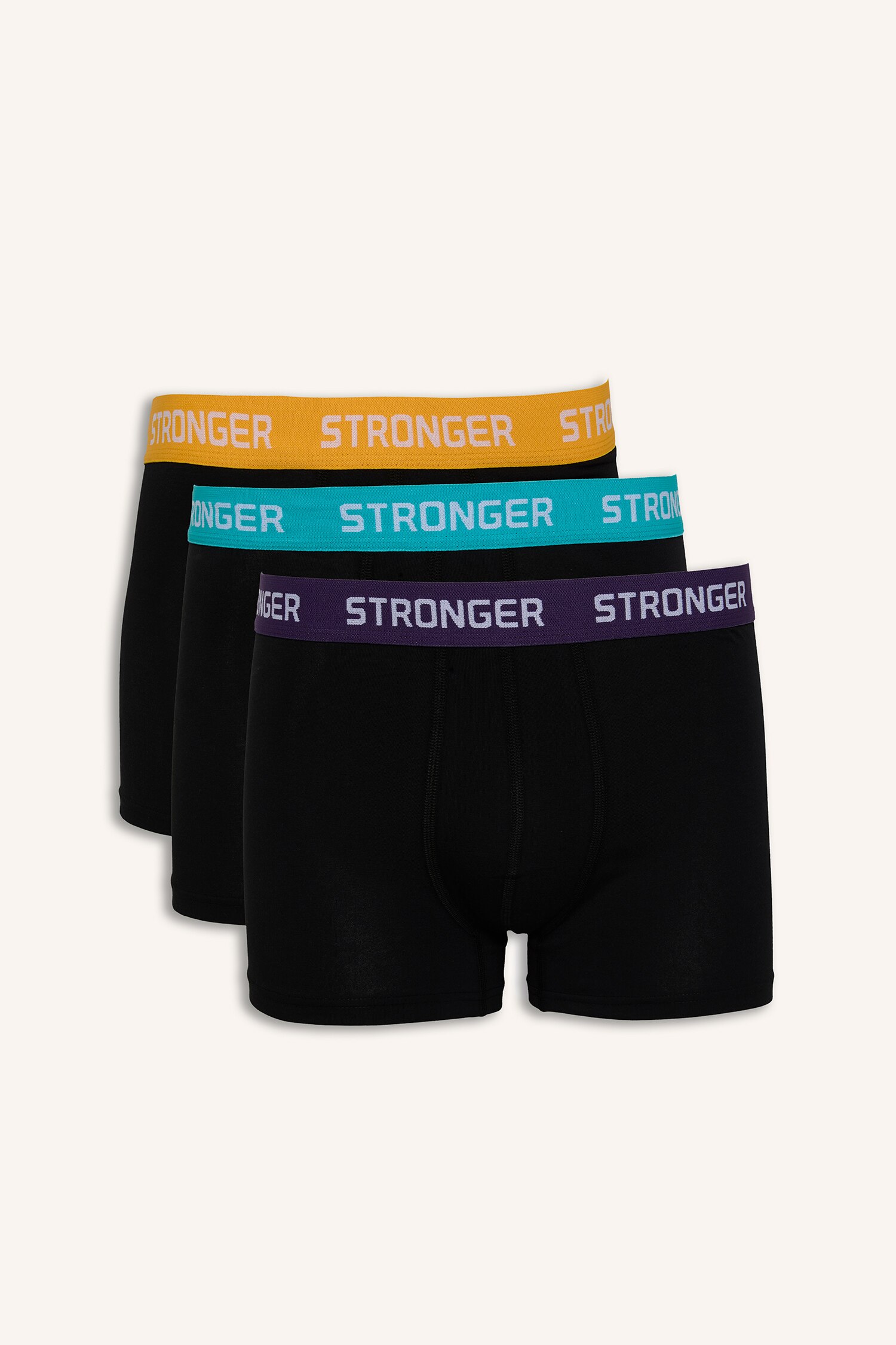 DeFacto Regular Fit 3'lü Boxer görsel 2