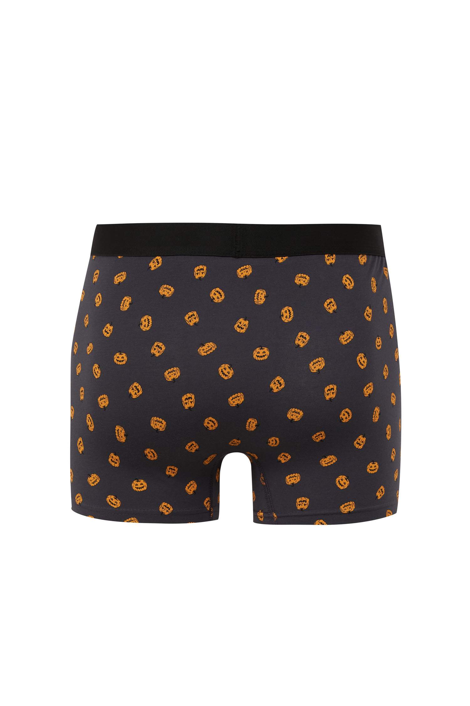 Regular Fıt Bal Kabağı Baskılı 3'lü Boxer