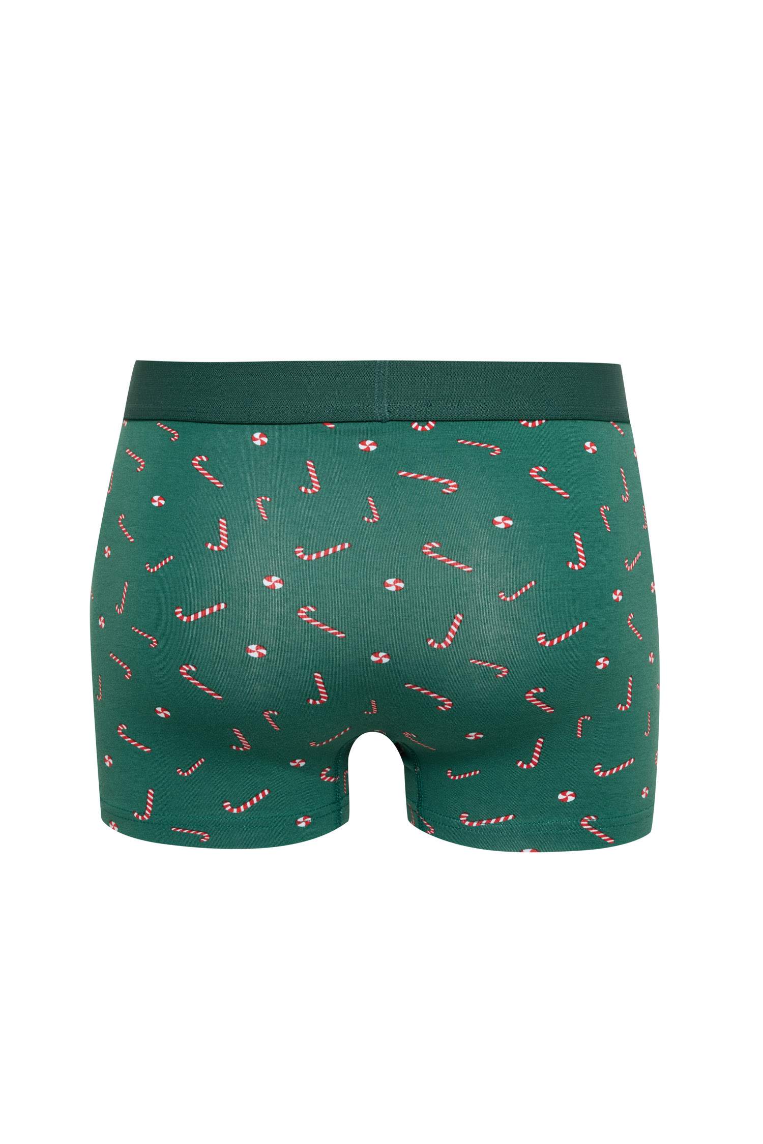 Erkek Yılbaşı Temalı Boxer