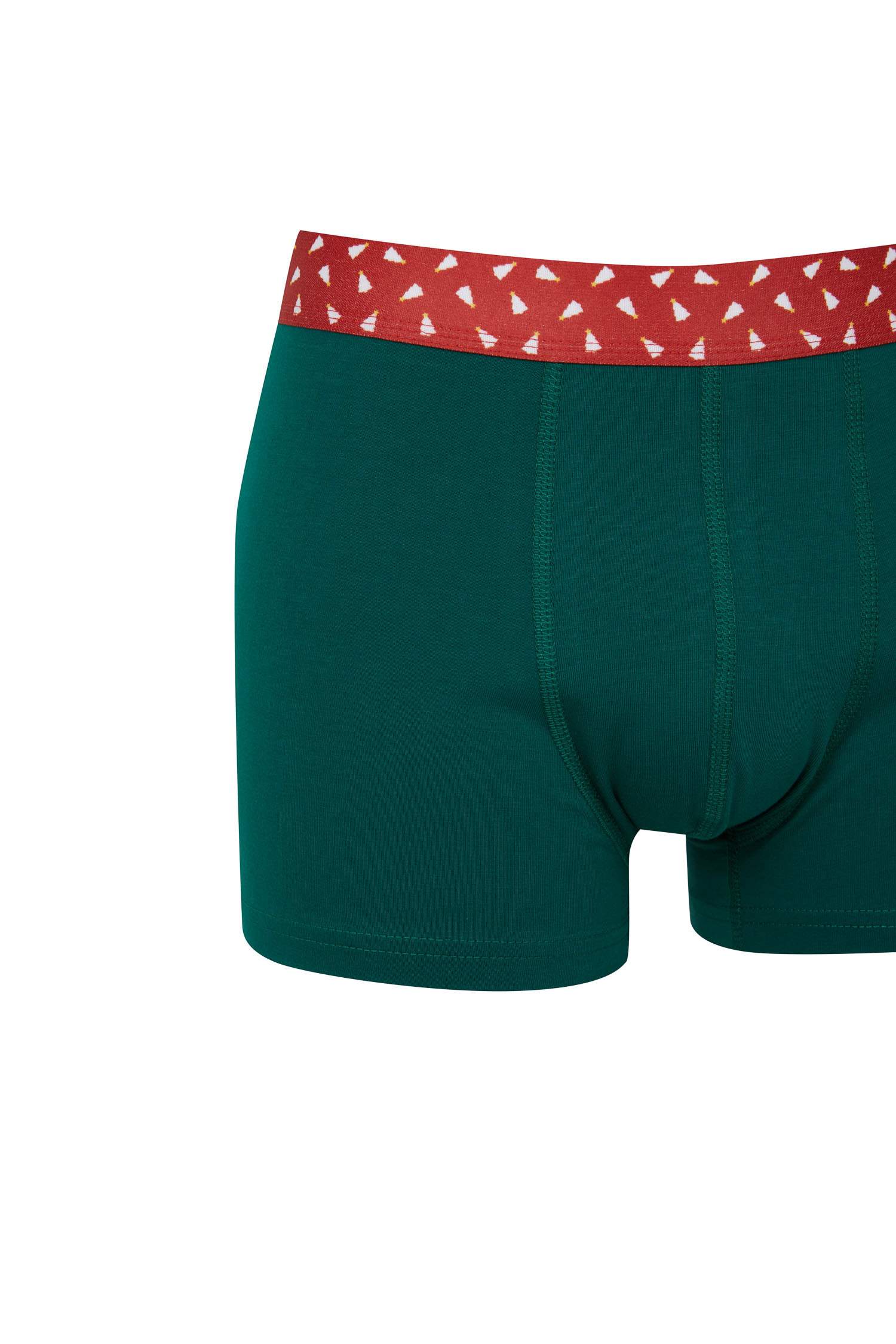 Erkek Yılbaşı Temalı 3'lü Boxer