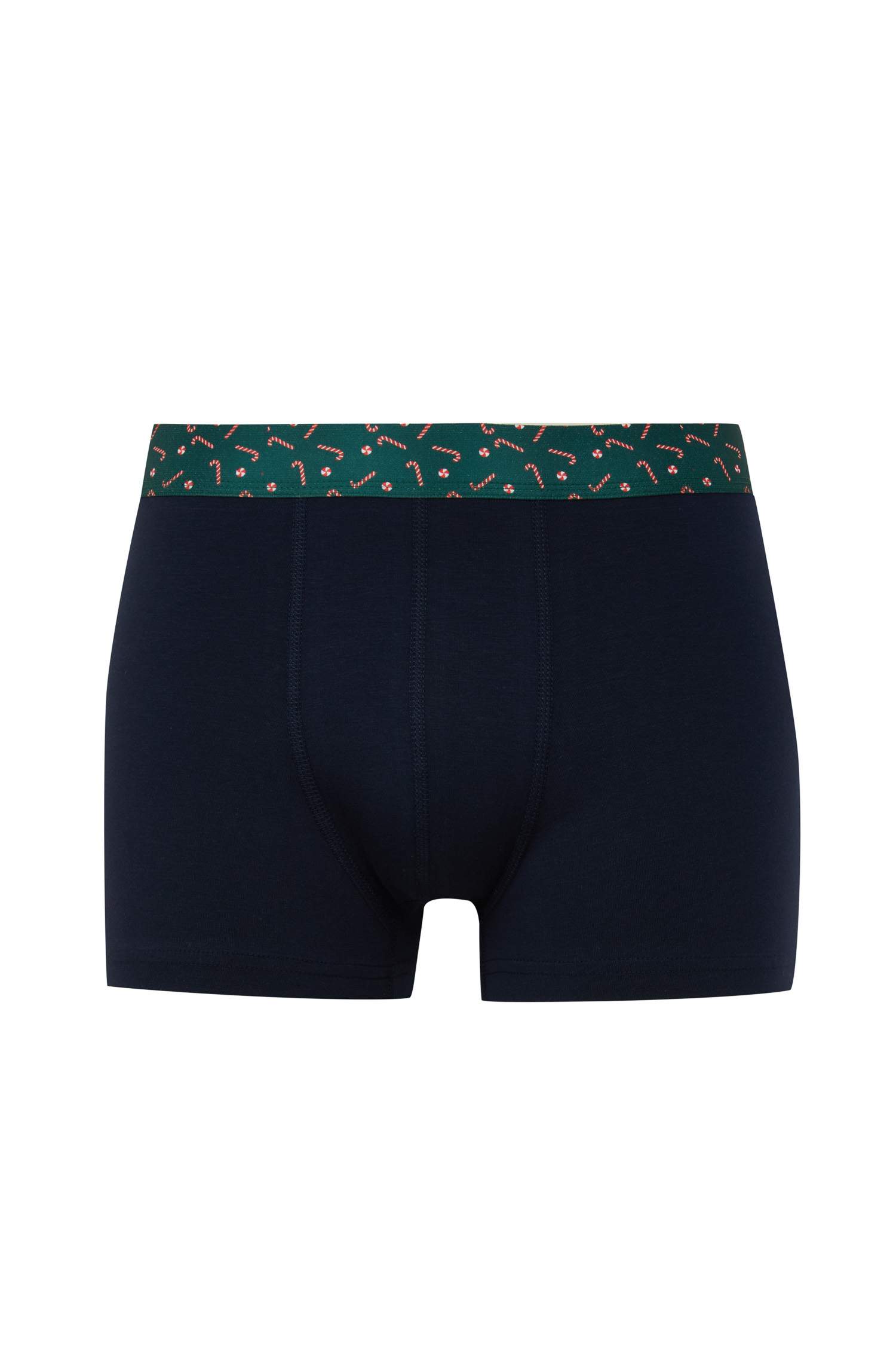 Erkek Yılbaşı Temalı 3'lü Boxer