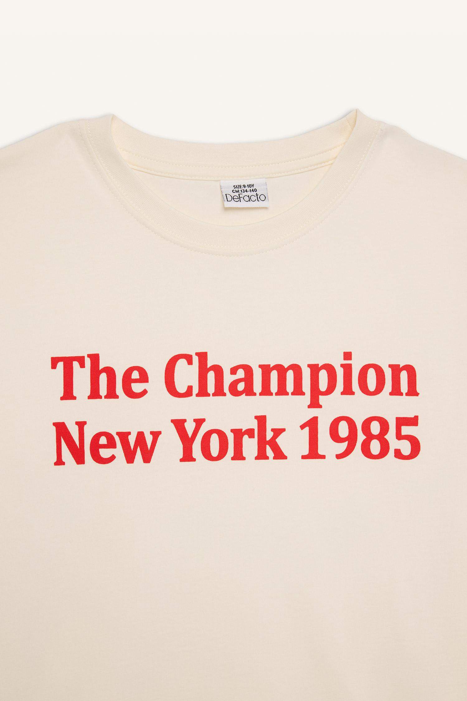 Boy Crew Neck Printed Short Sleeve T-Shirt