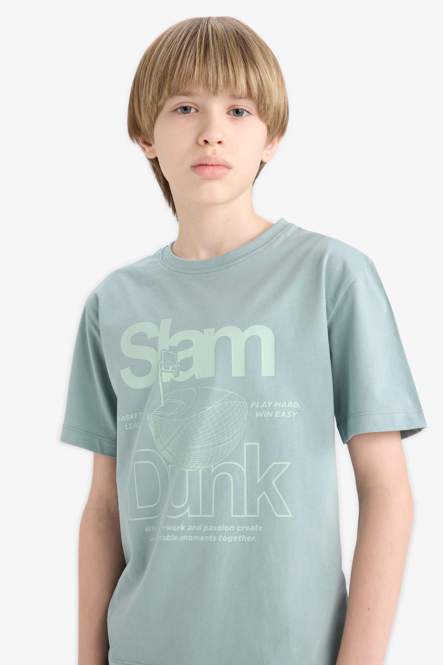 Boy Crew Neck Printed Short Sleeve T-Shirt