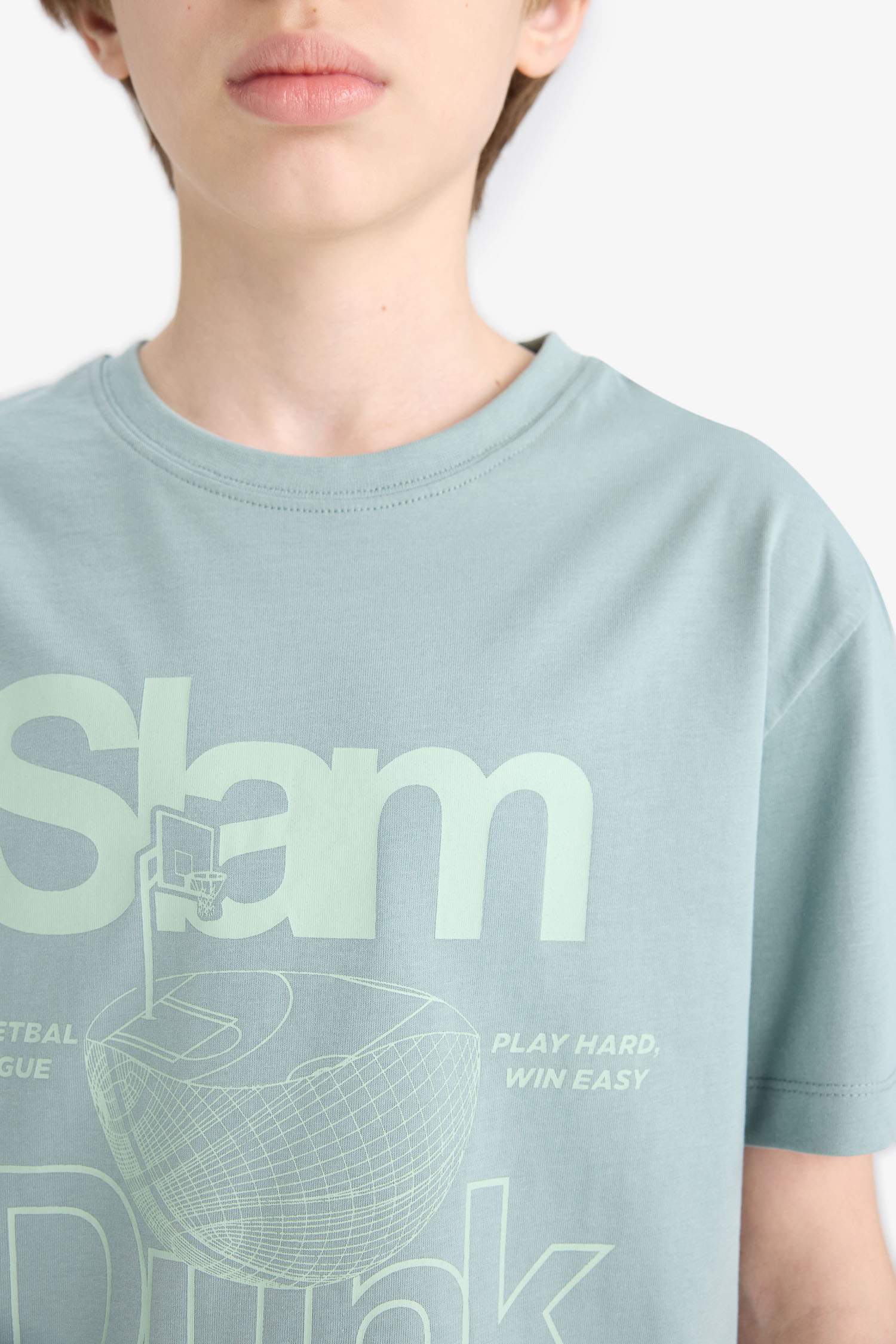 Boy Crew Neck Printed Short Sleeve T-Shirt