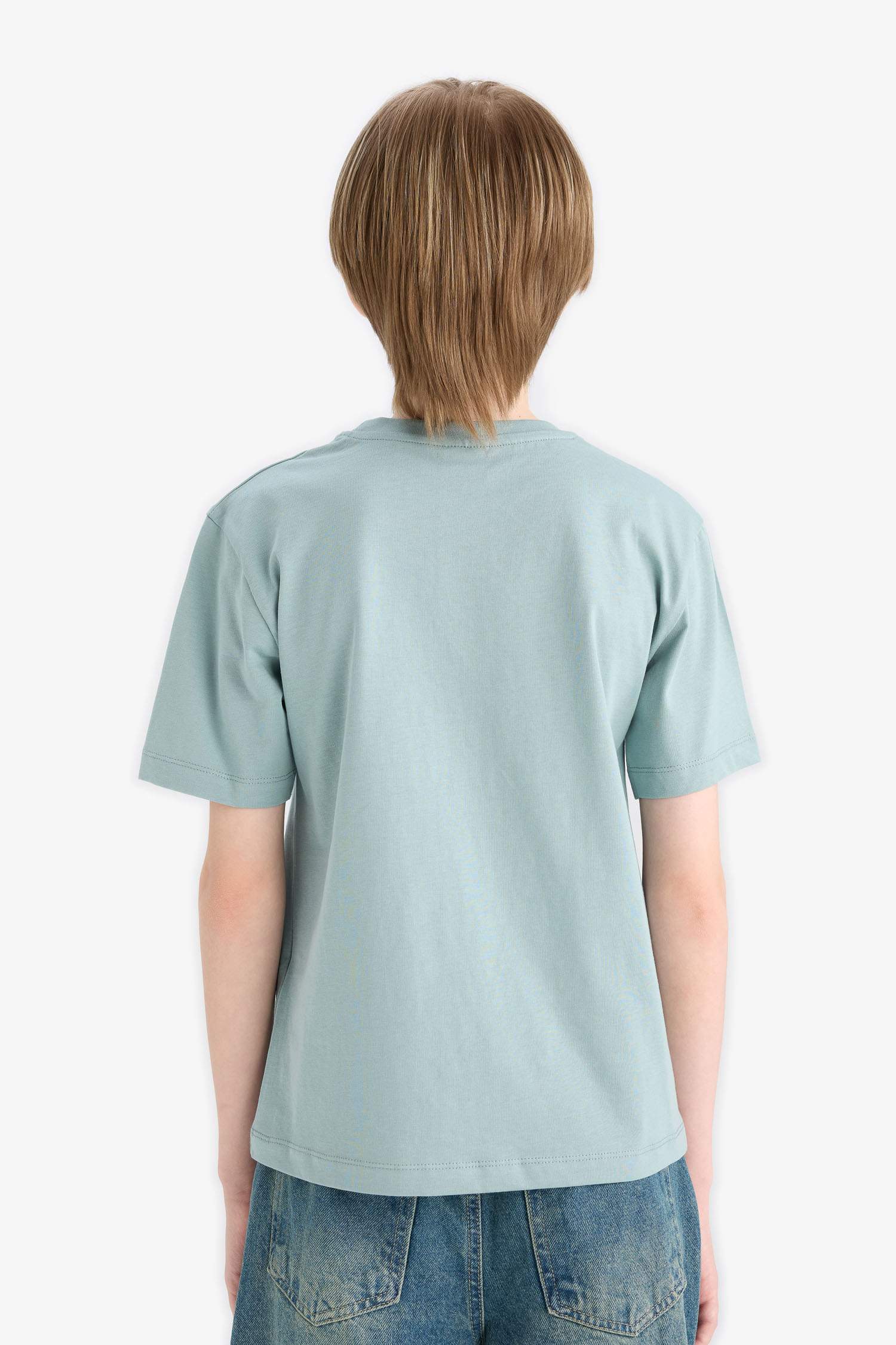 Boy Crew Neck Printed Short Sleeve T-Shirt