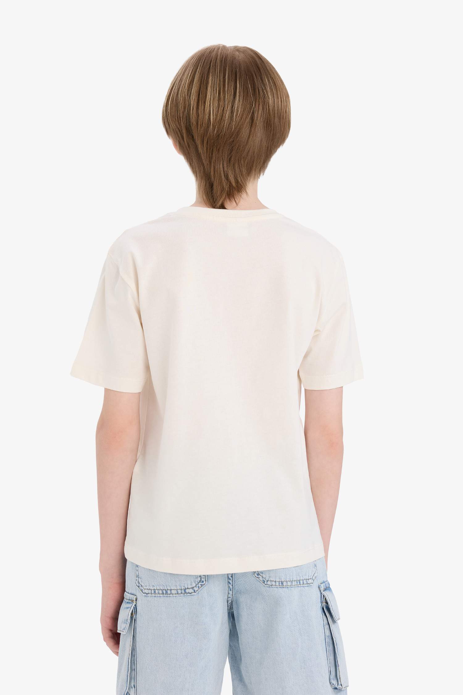 Boy Regular Fit Crew Neck Printed T-Shirt