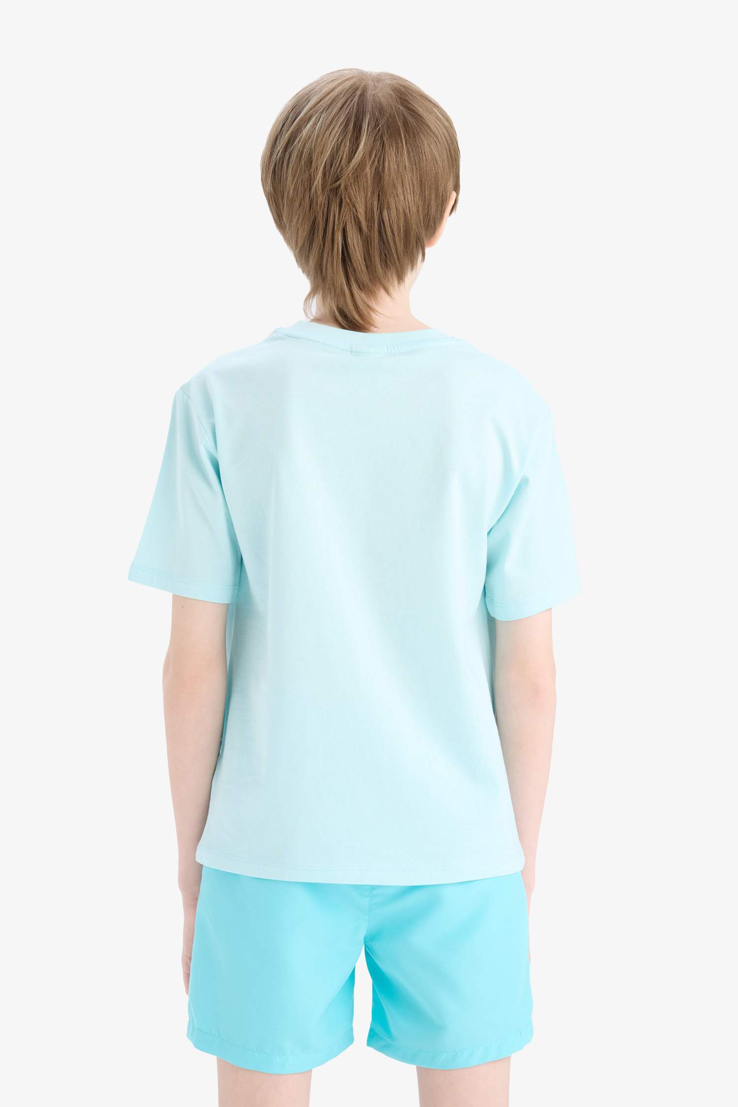 T-shirt imprimé à col rond et manches courtes pour garçon