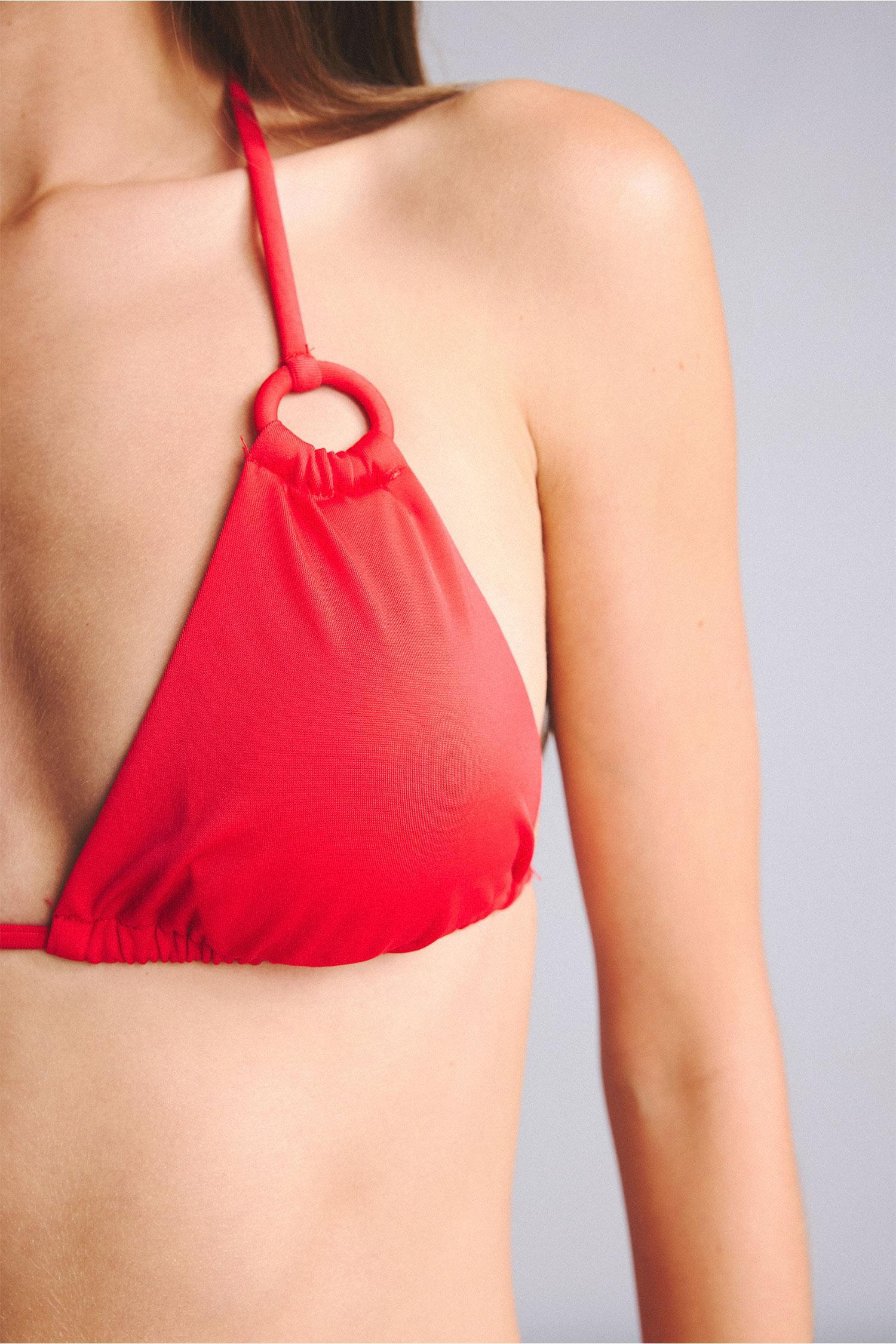 DeFacto Regular Fit Bağcıklı Bikini Üstü görsel 4