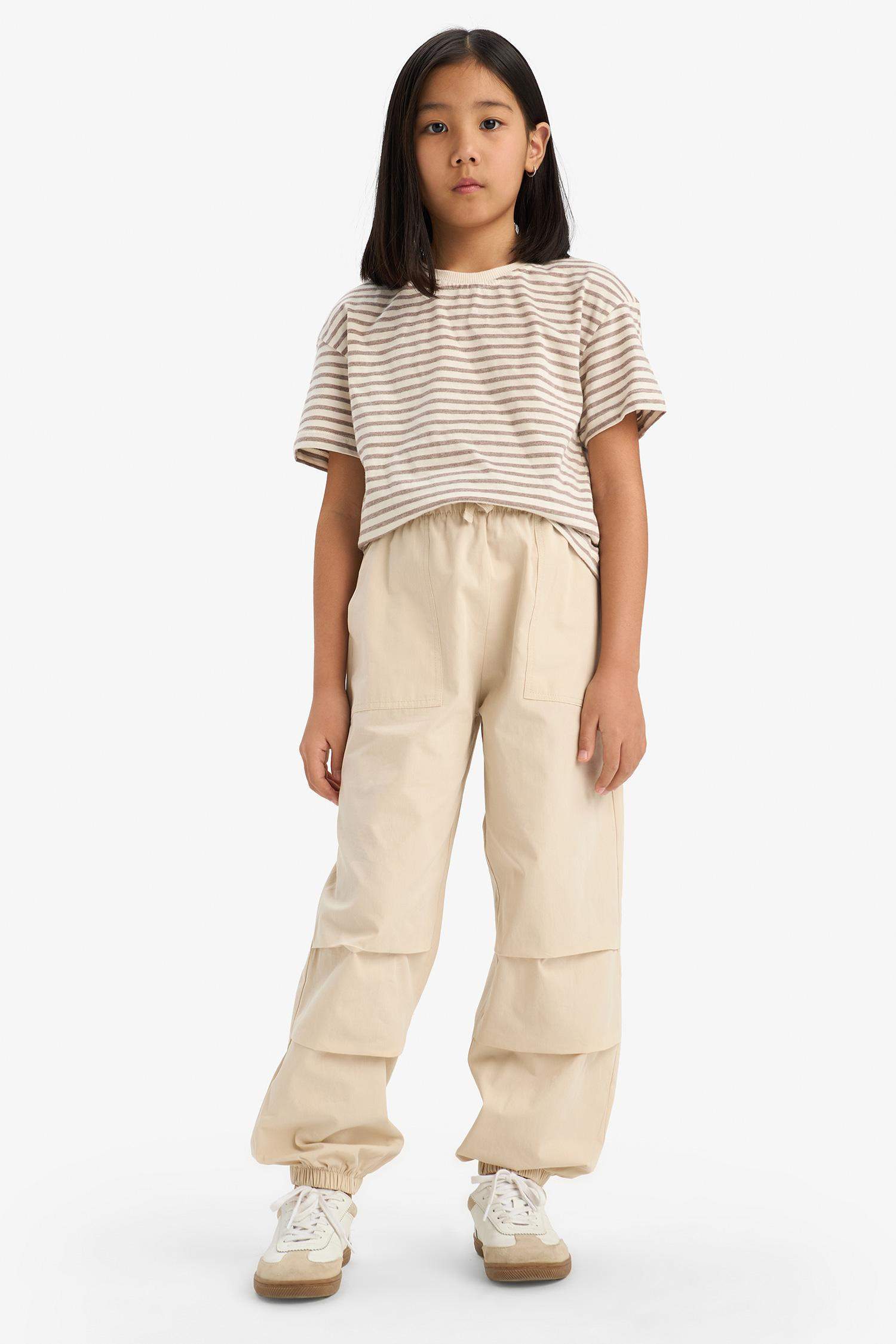 Kız Çocuk Paraşüt Jogger Paça Pantolon