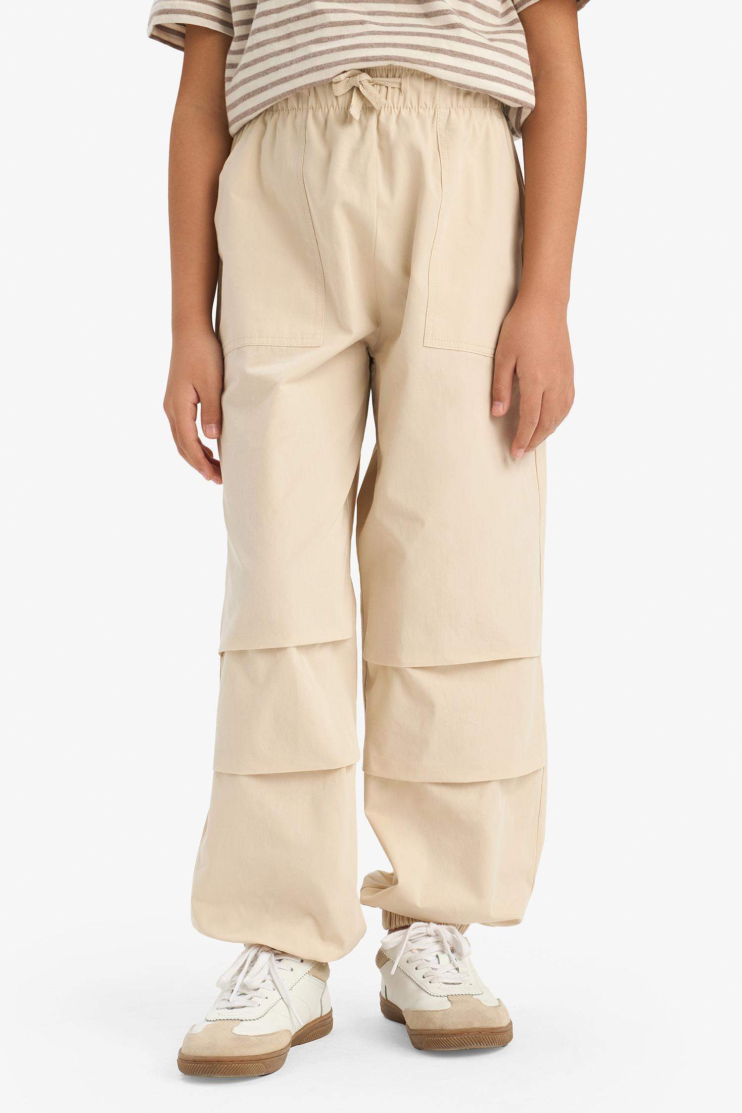 Kız Çocuk Paraşüt Jogger Paça Pantolon