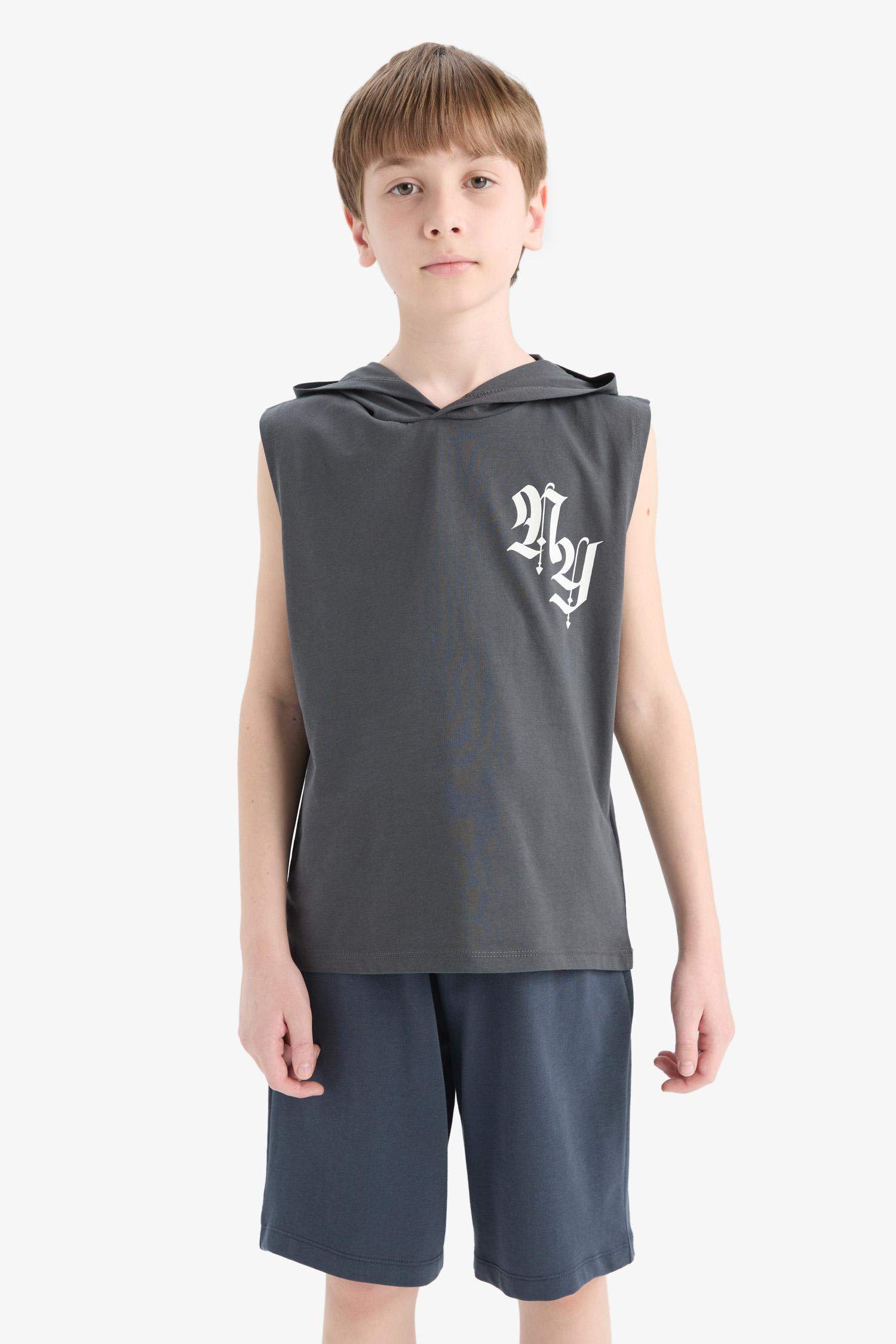 Erkek Çocuk Beli Lastikli Basic Düz Şort