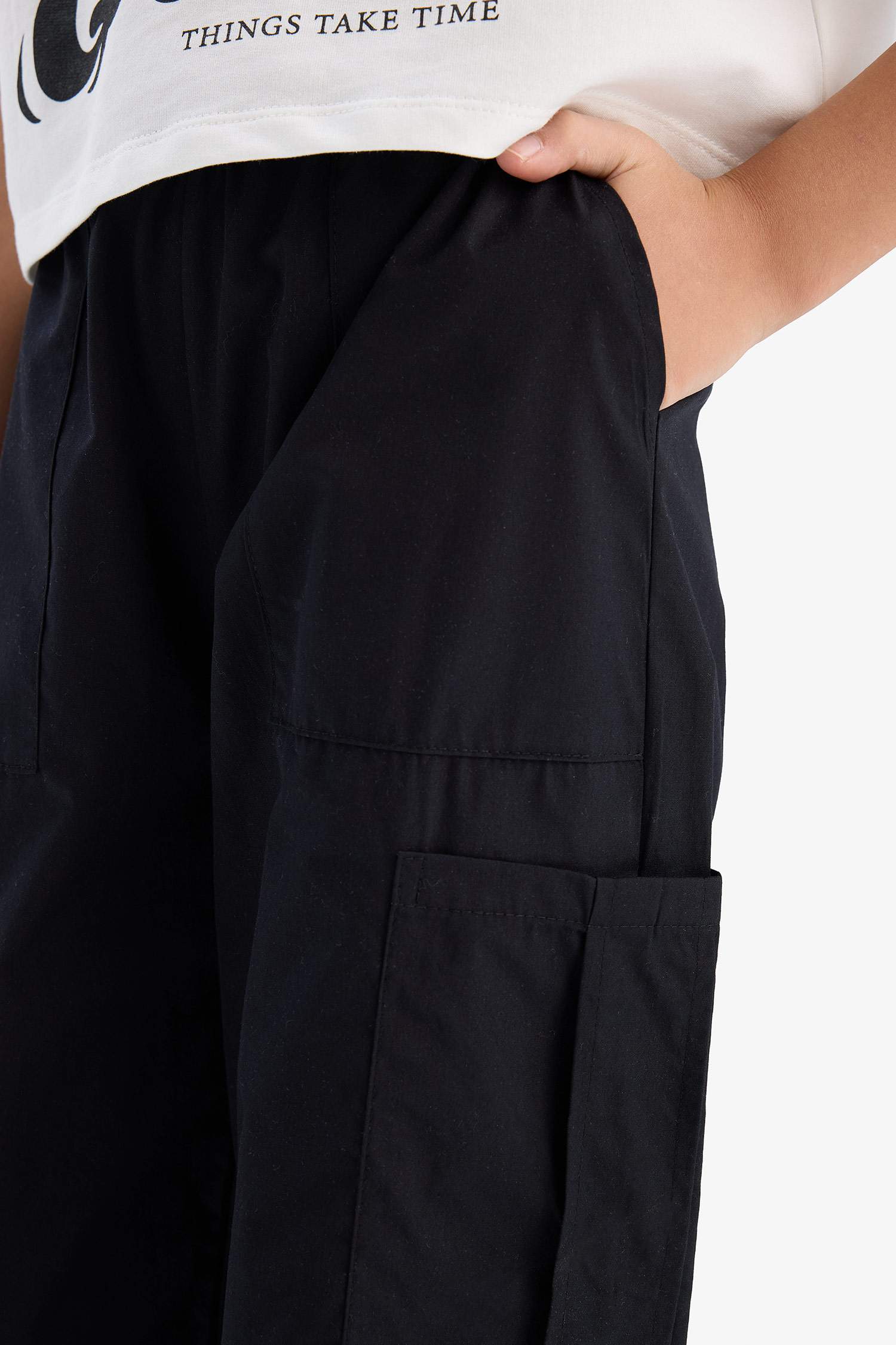 Girl Parachute Jogger Cargo Pants