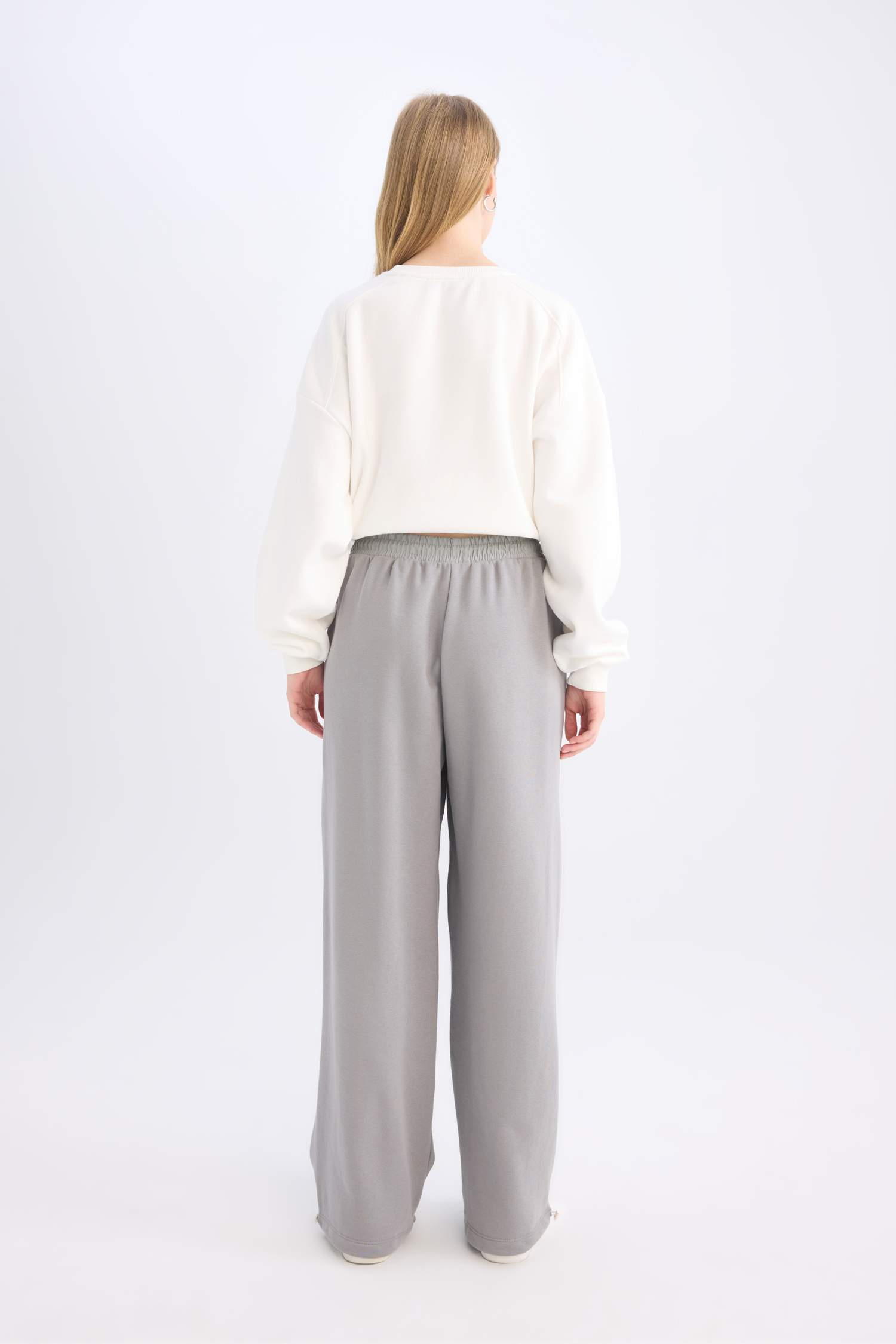 Coool Beli Lastikli Wide Leg Geniş Bol Paça Eşofman Altı