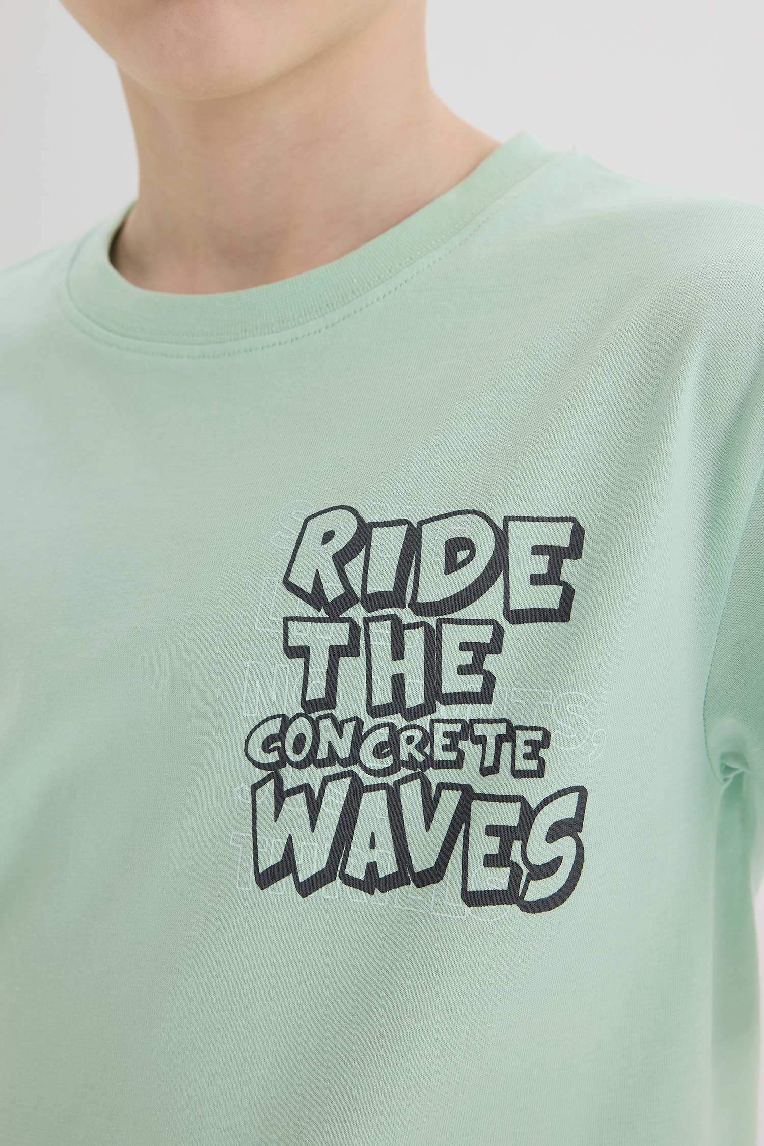 Boy Regular Fit Crew Neck Printed Short Sleeve T-Shirt