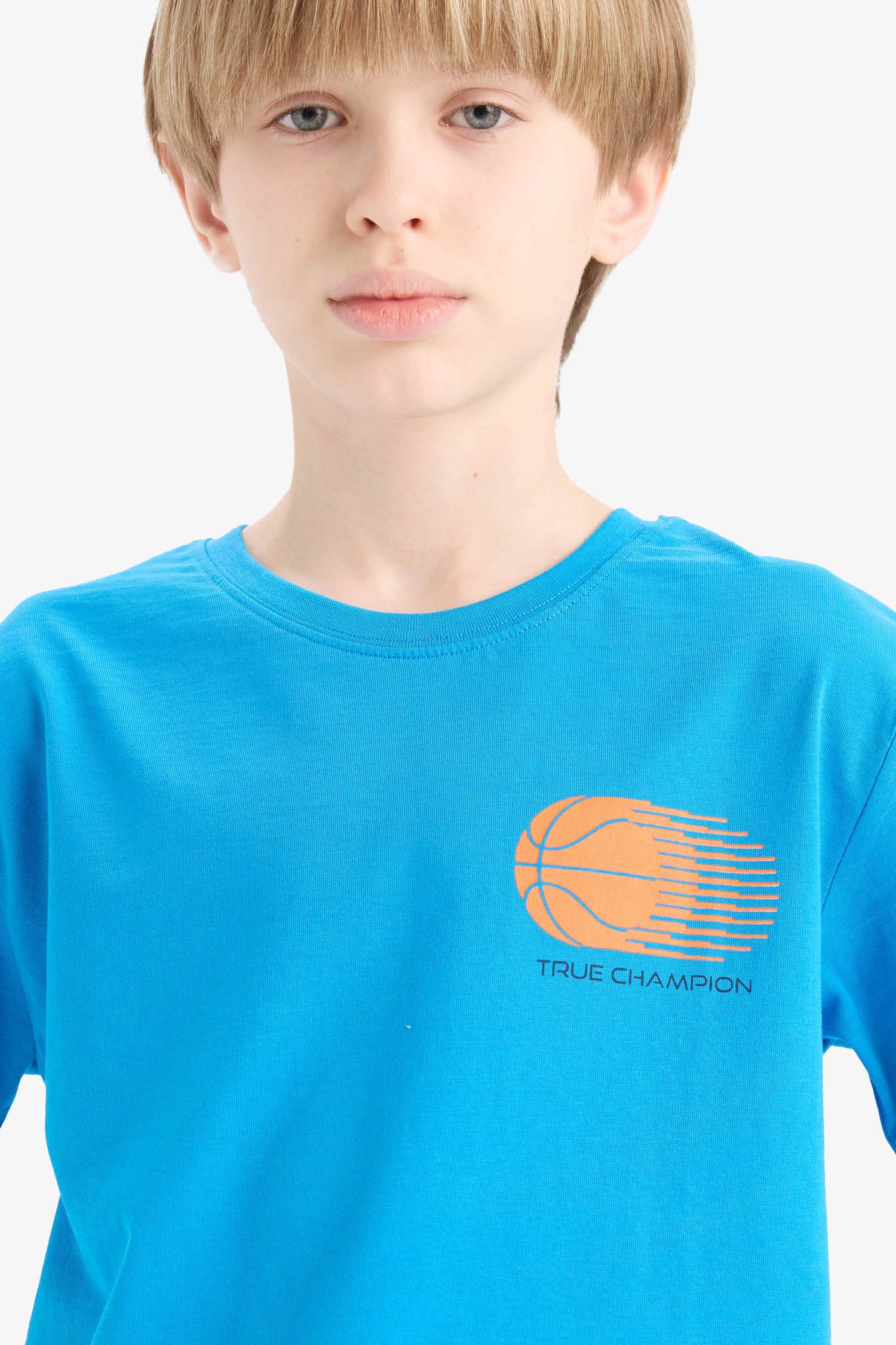 Boy Crew Neck Printed Short Sleeve T-Shirt